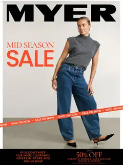 Preview of catalogue Myer catalogue - Mid Season Sale from shop Myer valid 04/03/2026