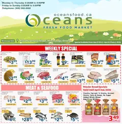 Un aperçu du dépliant Oceans weekly flyer - Mississauga du magasin Oceans est valide à partir 27 mars 2026