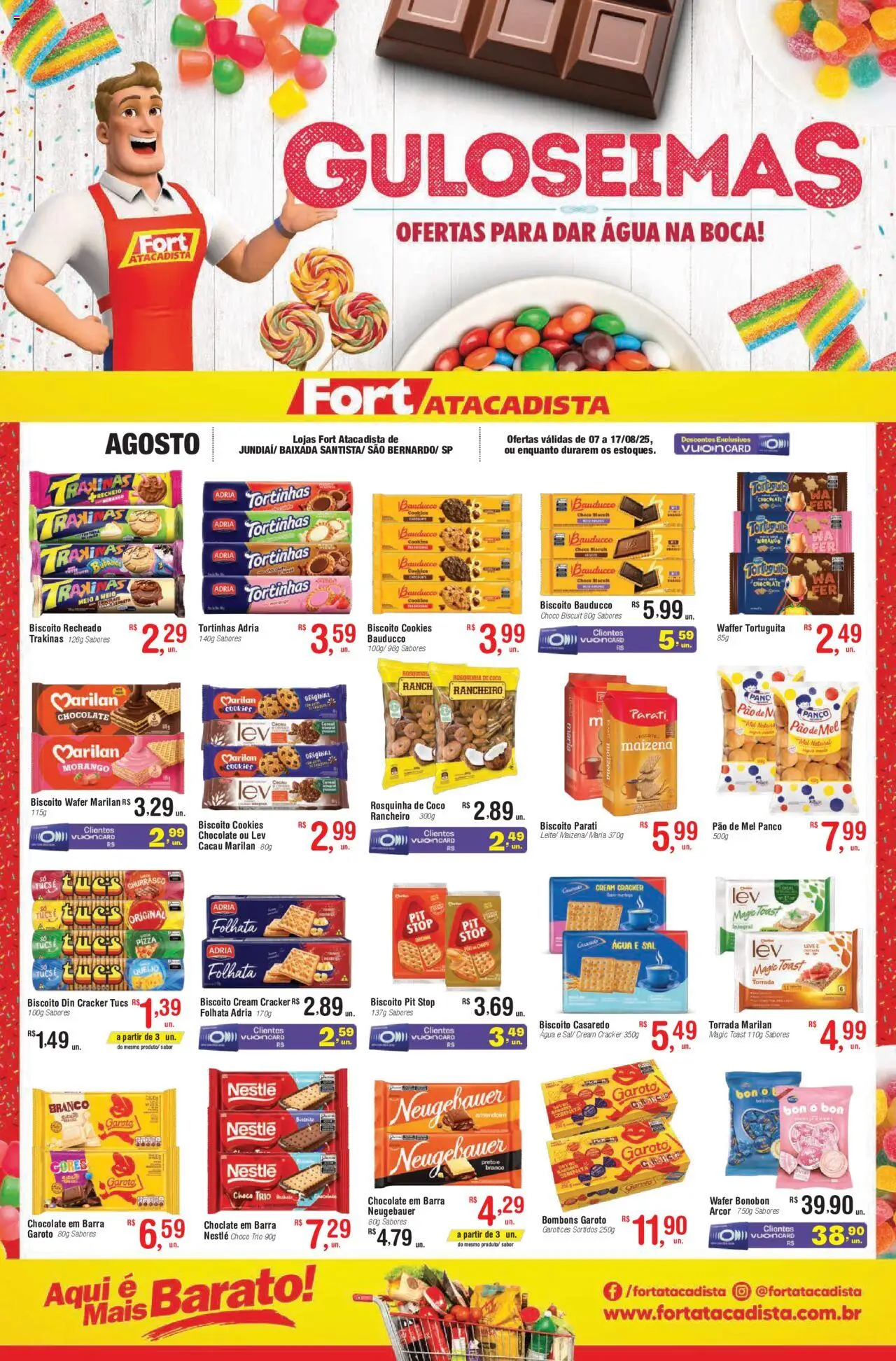 Fort Atacadista folheto "Ofertas Guloseimas" válido a partir de 07/08/2025 - número de página 1