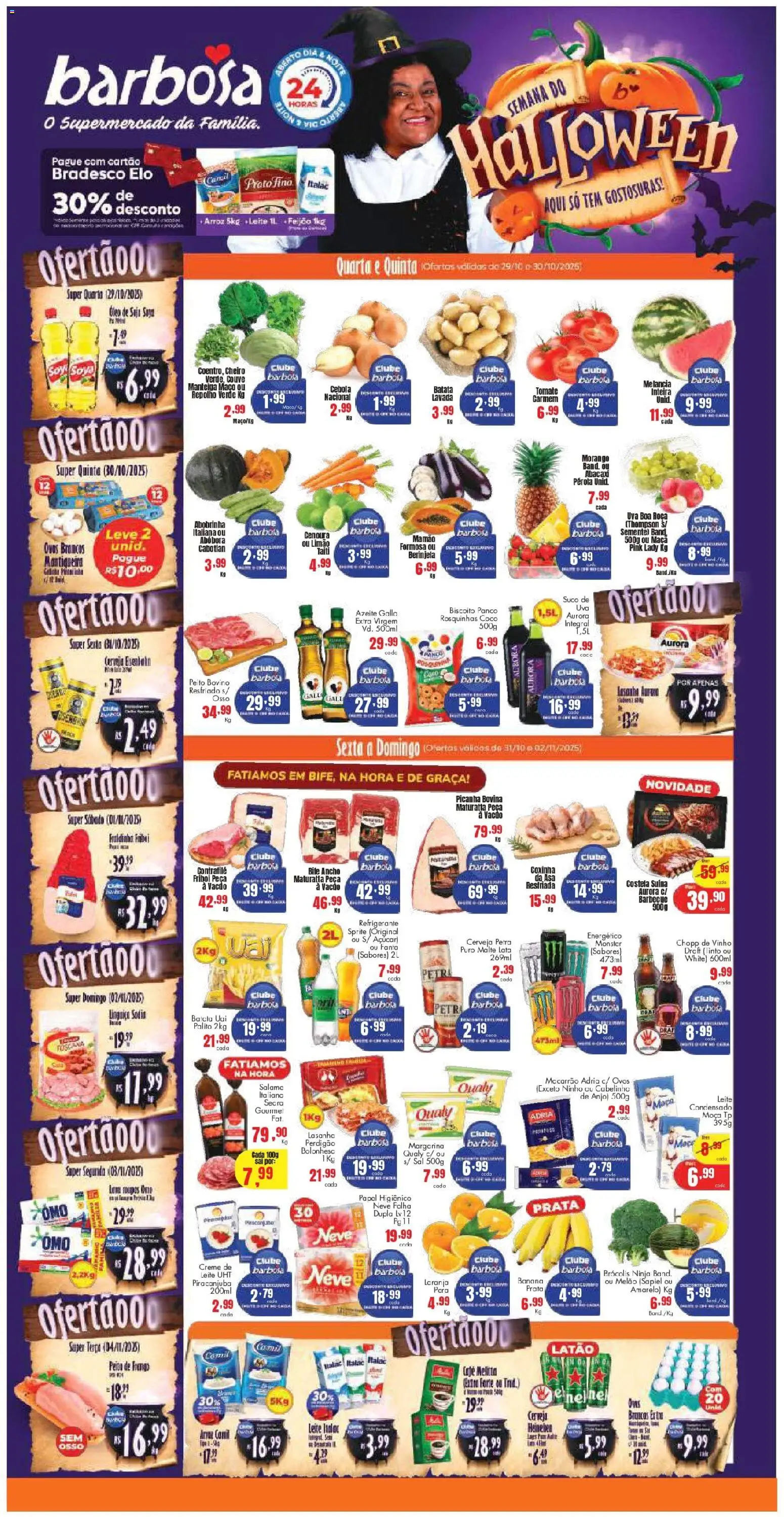 Pré-Visualização do folheto "Ofertas Lojas P" da loja Barbosa Supermercados válido a partir de 29/10/2025