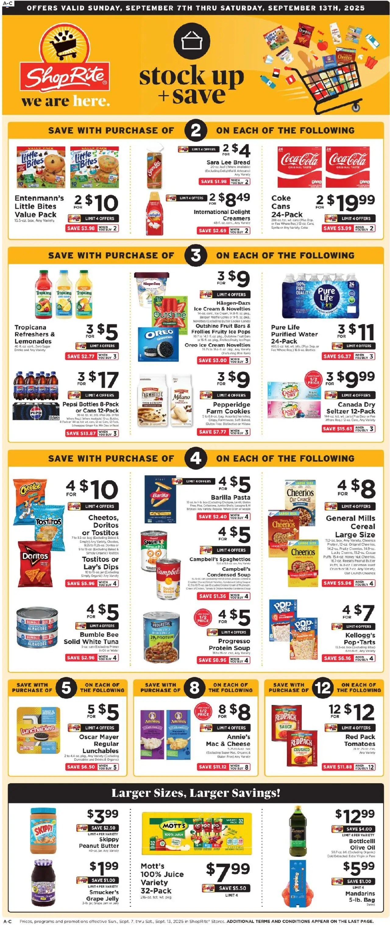ShopRite Circular from 09/07/2025 >> Weekly Ad, flyer - Page number 1