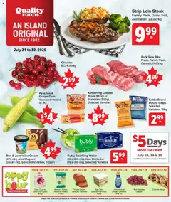 Preview of leaflet Weekly flyer / circulaire from shop Quality Foods is valid from Jul 24, 2025