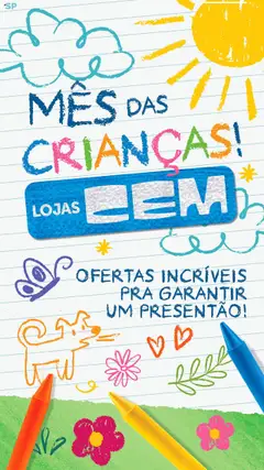 Pré-Visualização do folheto "Ofertas atuais" da loja Lojas Cem válido a partir de 01/10/2025
