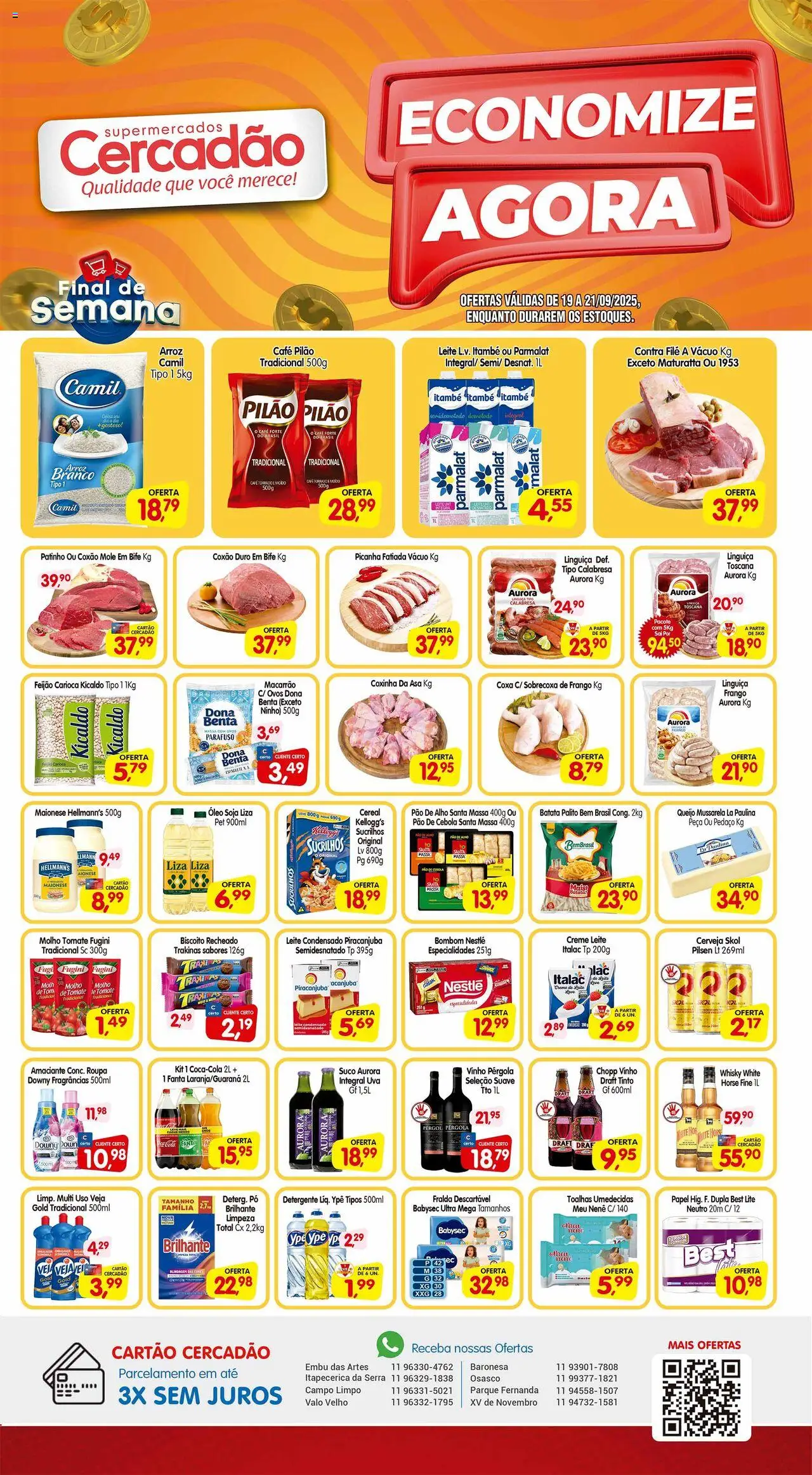Cercadão folheto "Ofertas da semana" válido a partir de 19/09/2025 - número de página 1