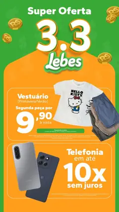 Pré-Visualização do folheto "Lebes - Ofertas atuais" da loja Lebes válido a partir de 03/03/2026