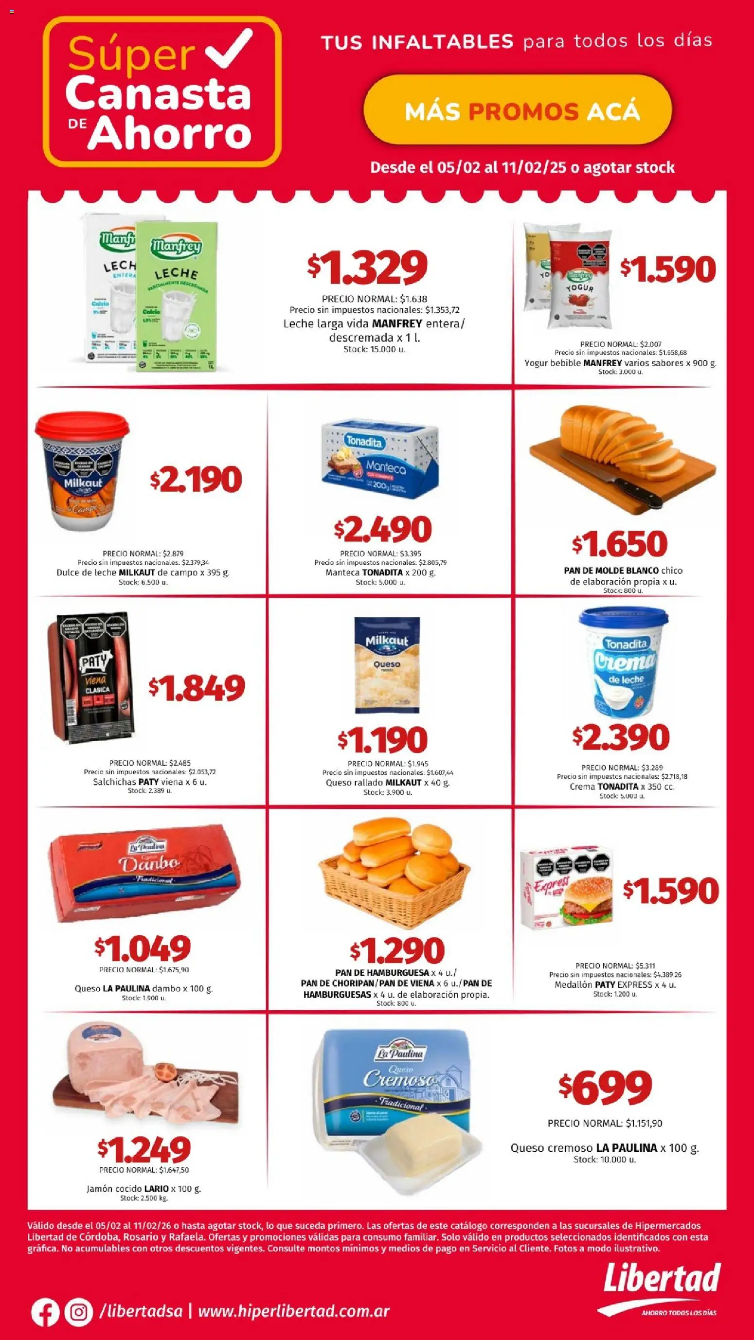 Vista previa del folleto de la tienda Hipermercado Libertad válido desde el 05/02/2026 