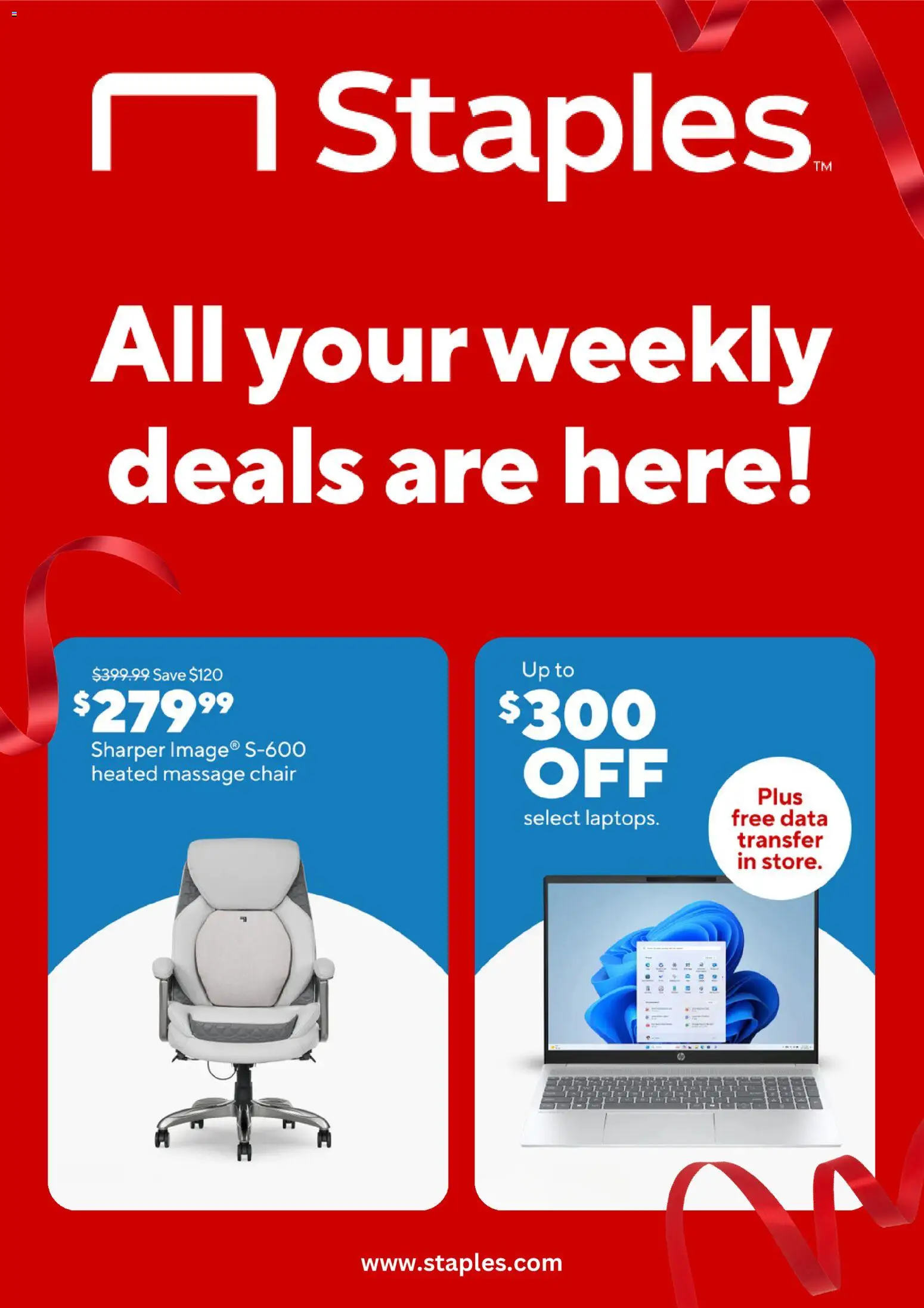 Ad Preview of Staples Weekly Ad from 02/18/2026