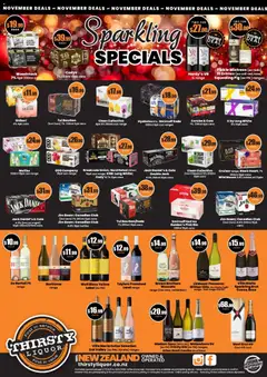 Preview of catalogue Catalogue from shop Thirsty Liquor valid 1 Nov 2025