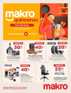  Vista previa del prospecto Catálogo Makro del almacen Makro válida del 15/08/2025 al 21/08/2025