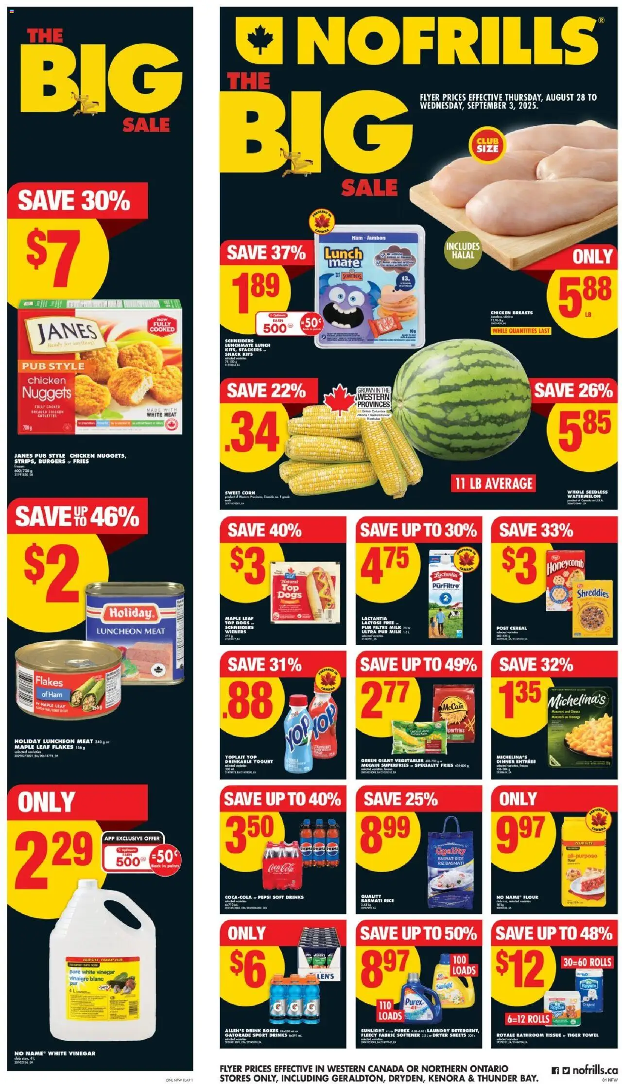 No Frills flyer valid from Aug 28, 2025 - page number 1