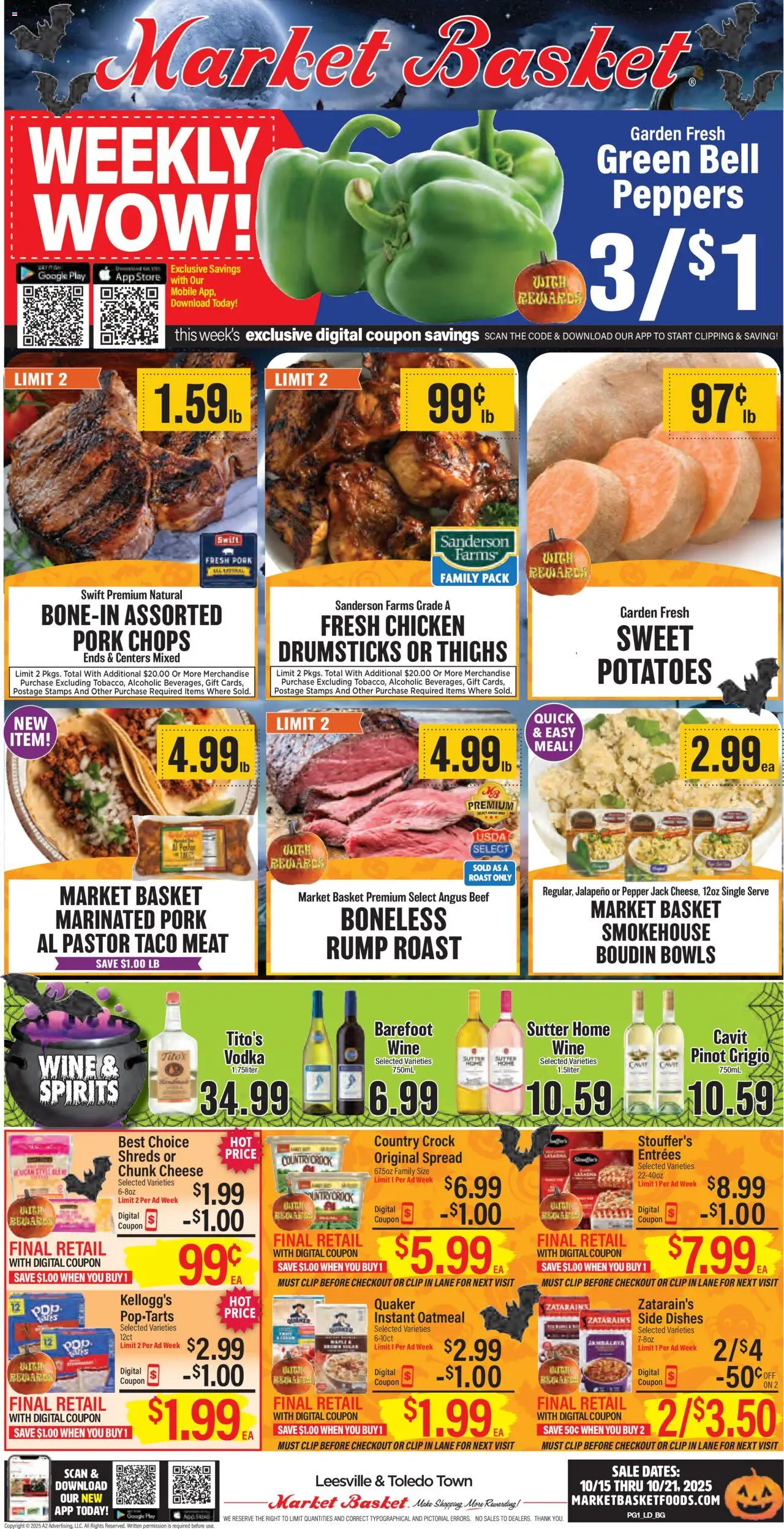 Market Basket Weekly Ad from 10/15/2025 - Flyer - Page number 1