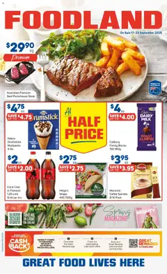 Preview of catalogue Catalogue from shop Foodland valid 17/09/2025