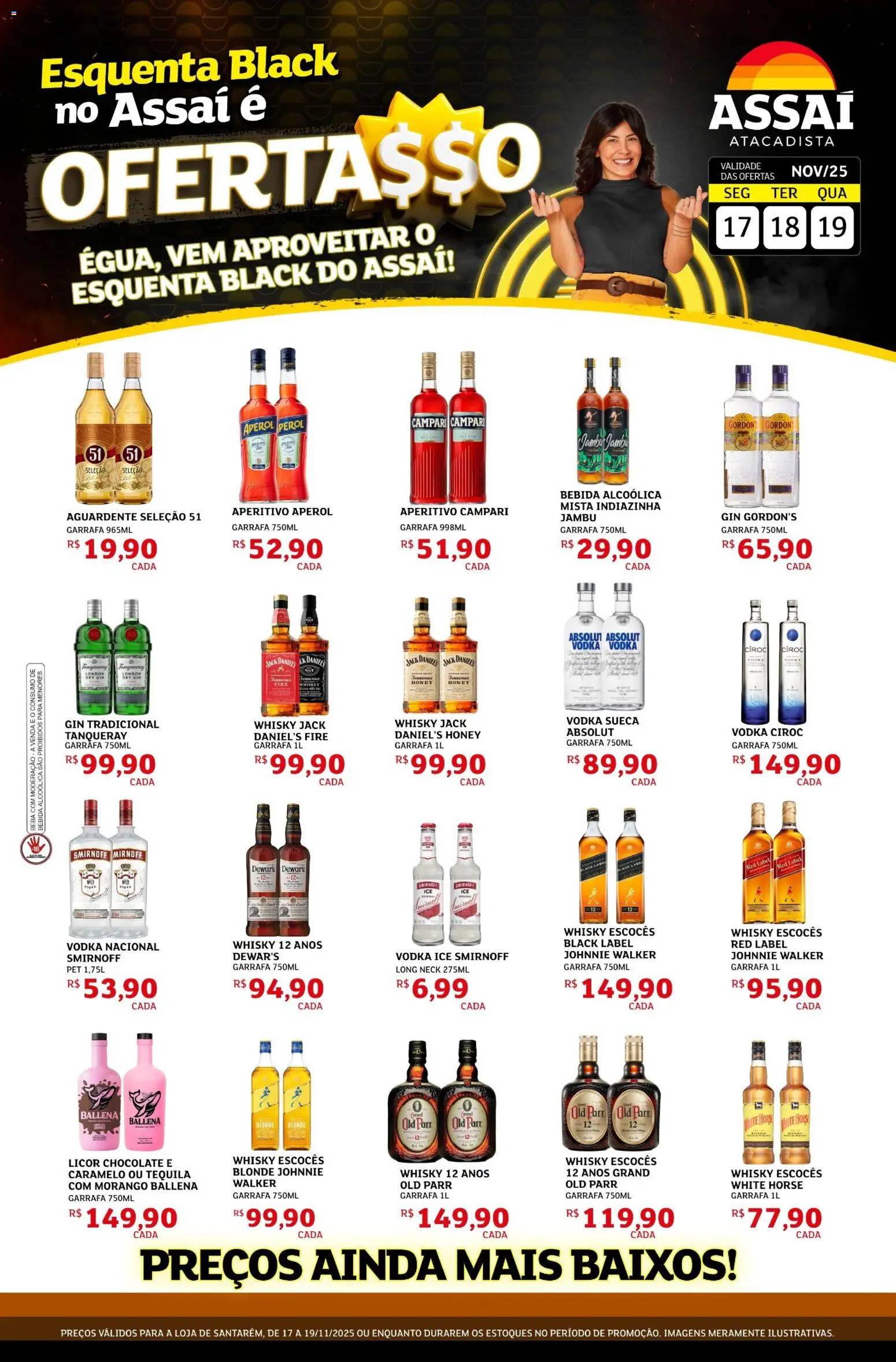 Pré-Visualização do folheto "Black Friday" da loja Assaí Atacadista válido a partir de 17/11/2025