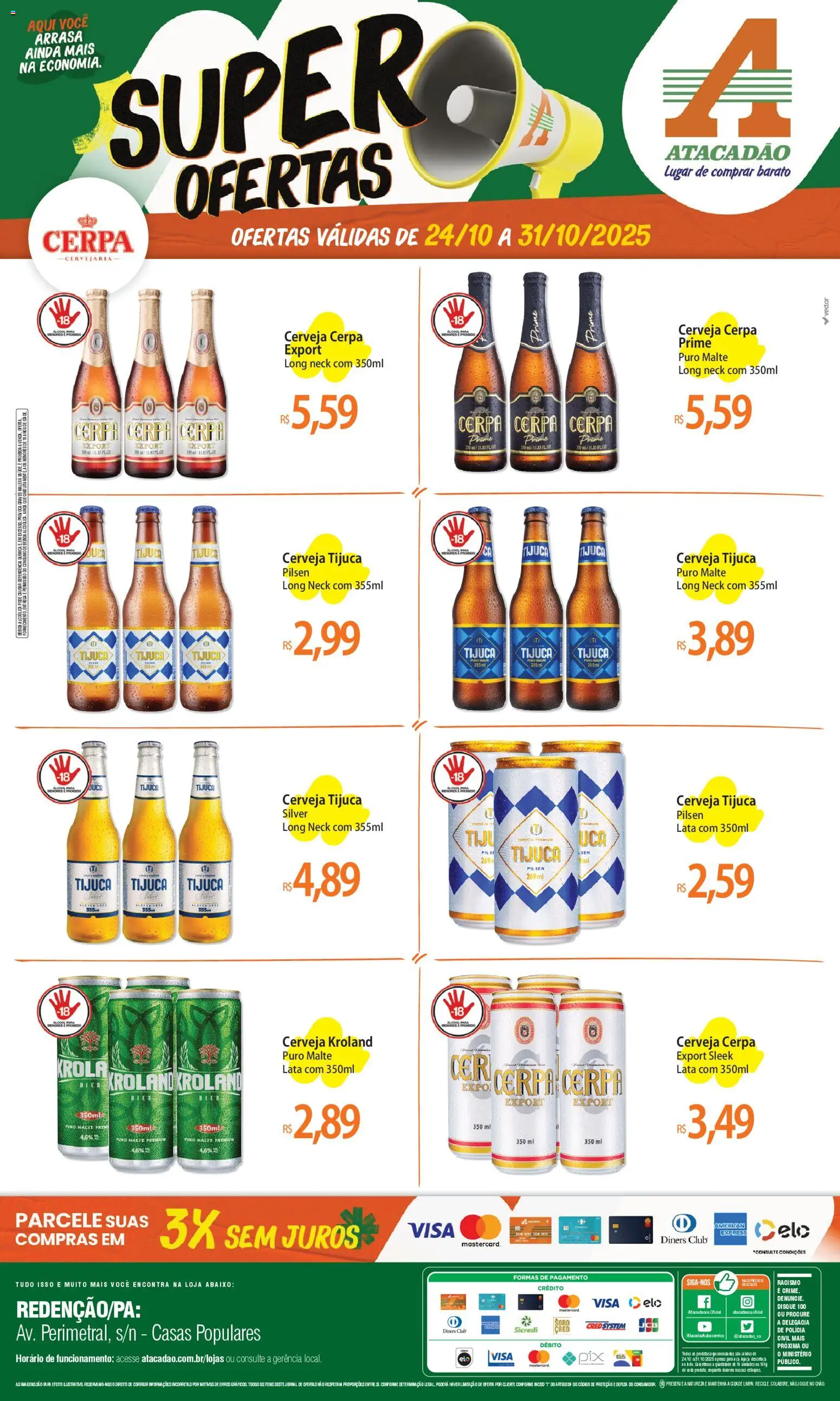 Atacadão folheto "Ofertas - PA" válido a partir de 24/10/2025 - número de página 1