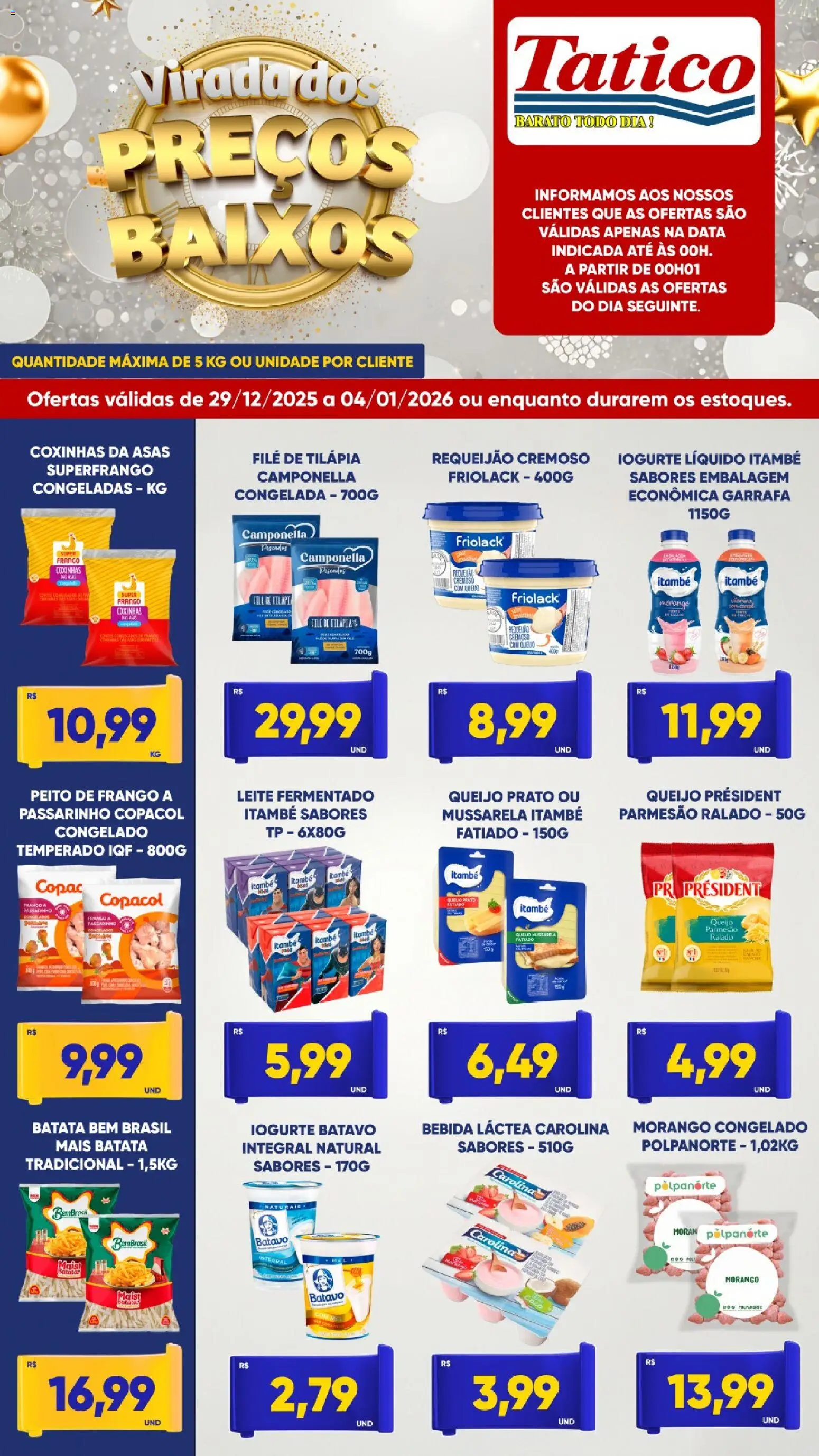 Pré-Visualização do folheto "Ofertas da semana" da loja Tatico válido a partir de 29/12/2025