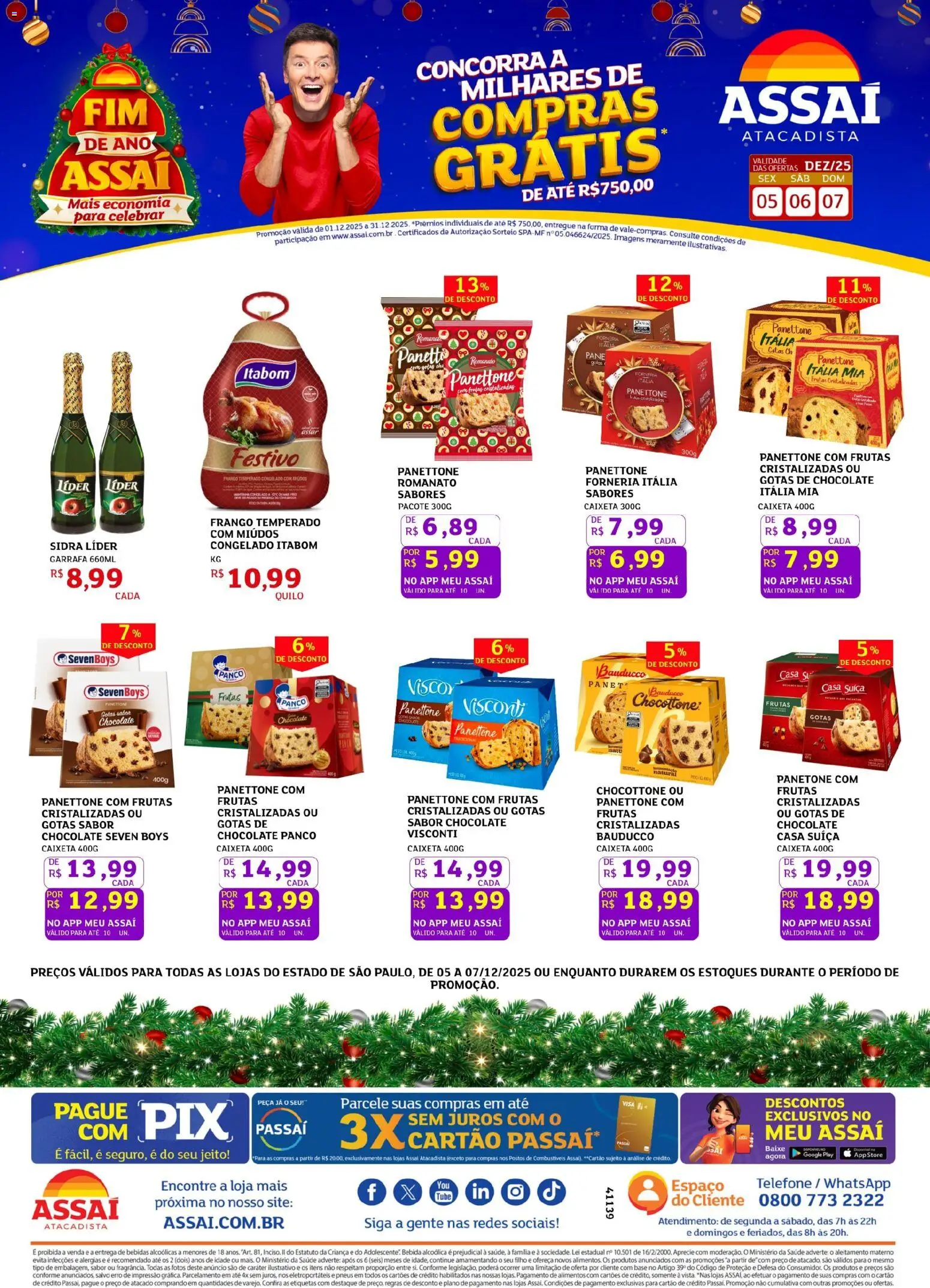 Pré-Visualização do folheto "Encarte - SP" da loja Assaí Atacadista válido a partir de 05/12/2025
