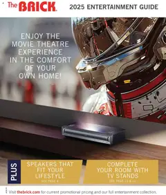 Preview of leaflet Flyer - 2025 Entertainment Guide from shop The Brick is valid from Sep 04, 2025