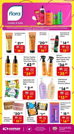 Pré-Visualização do folheto "Ofertas Flora" da loja Semar Supermercado válido a partir de 28/01/2026