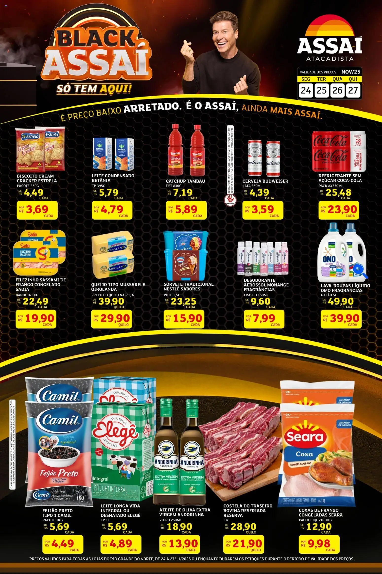 Pré-Visualização do folheto "Black Friday" da loja Assaí Atacadista válido a partir de 24/11/2025