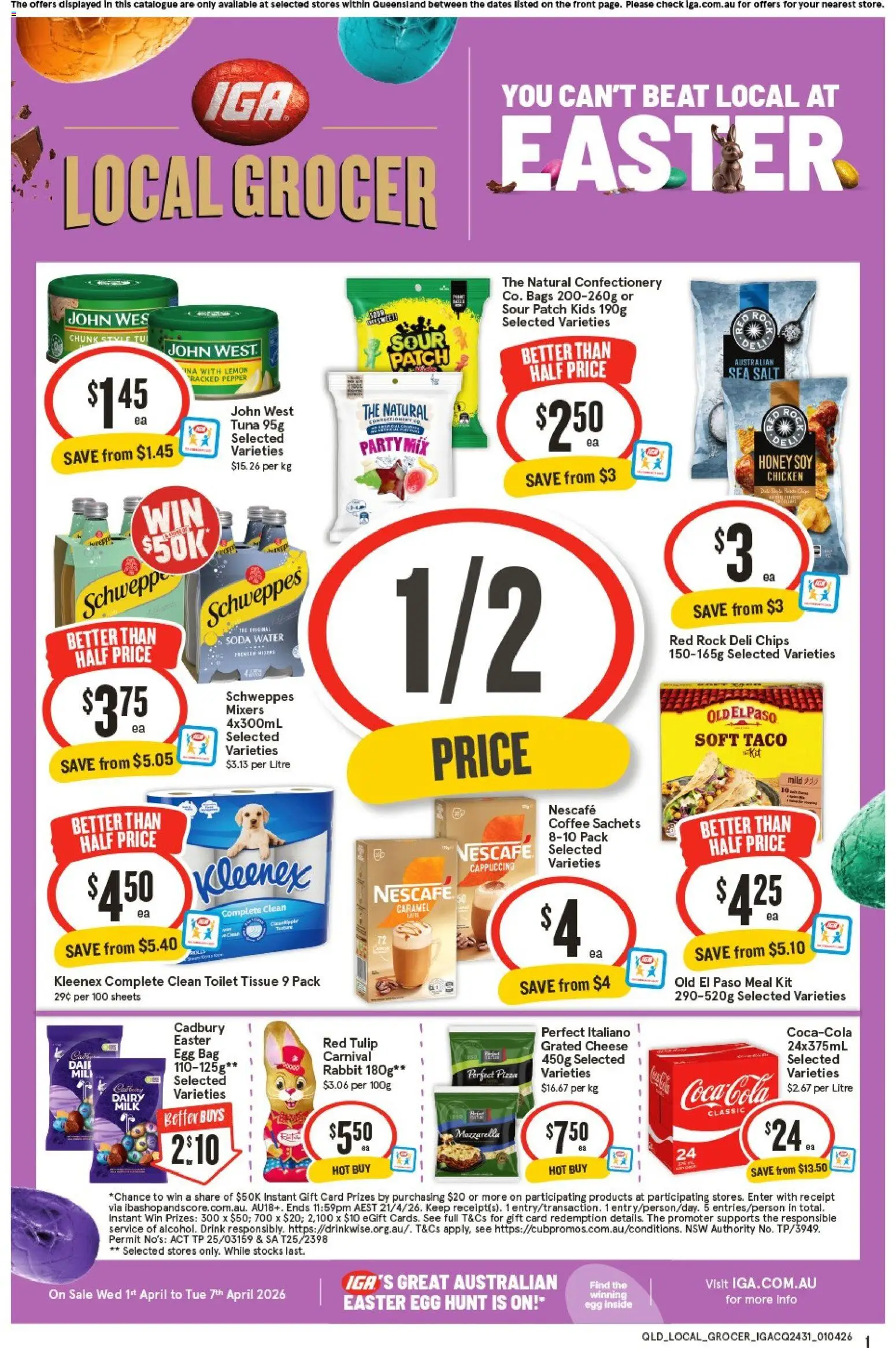 Preview of catalogue IGA Local Grocer QLD from shop IGA valid 01/04/2026