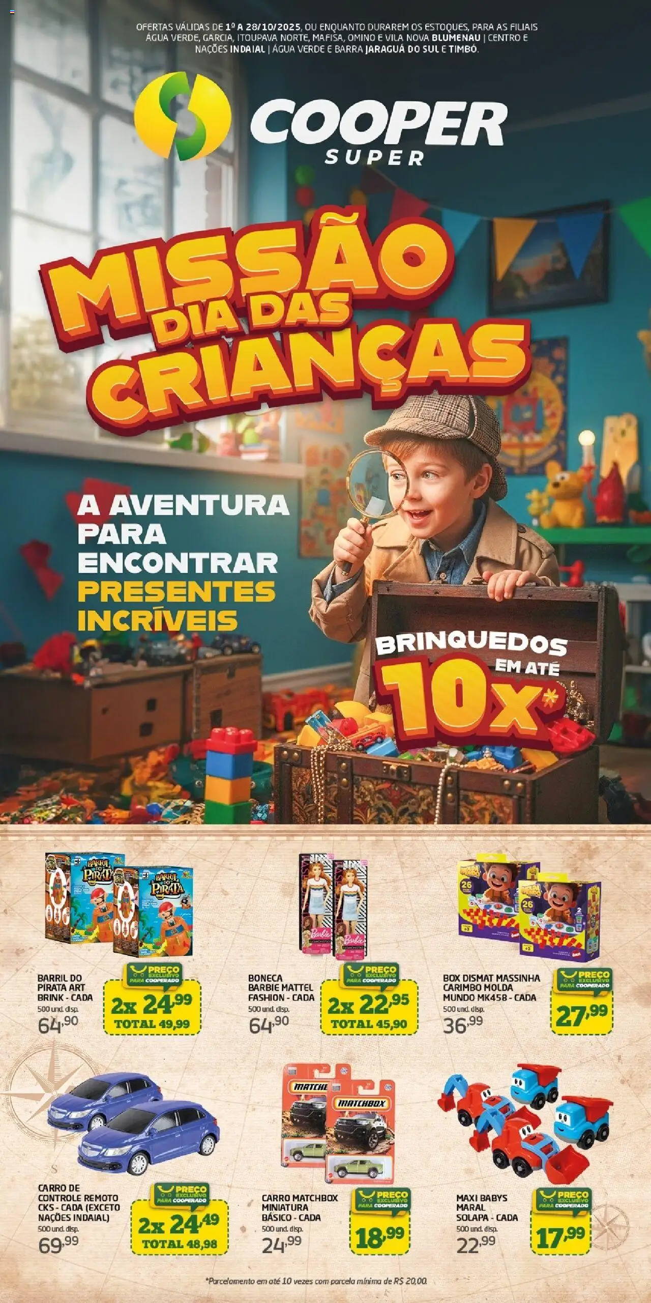 Cooper folheto "Ofertas Especial Dia das Crianças" válido a partir de 01/10/2025 - número de página 1