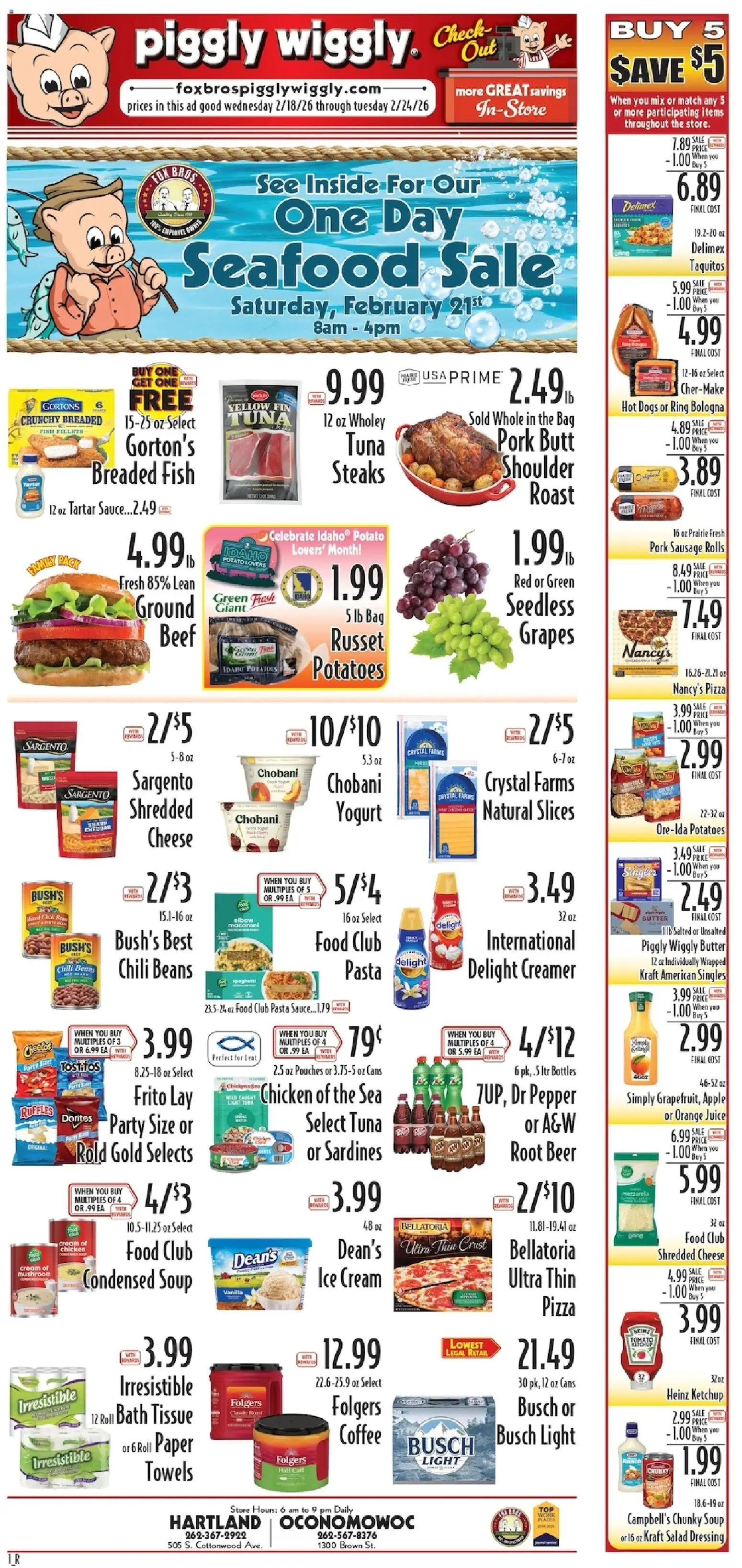 Ad Preview of Piggly Wiggly Weekly Ad from 02/18/2026