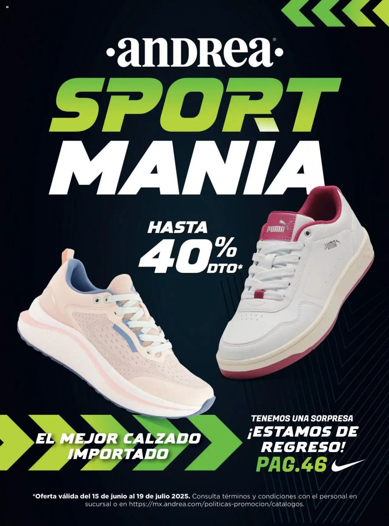 Catálogo Sportmanía Andrea y sus promociones válidas desde el 15/06/2025 - Número de página 1