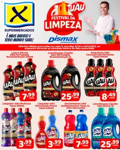 Pré-Visualização do folheto "Ofertas Festival da limpeza UAU" da loja X Supermercados válido a partir de 31/10/2025
