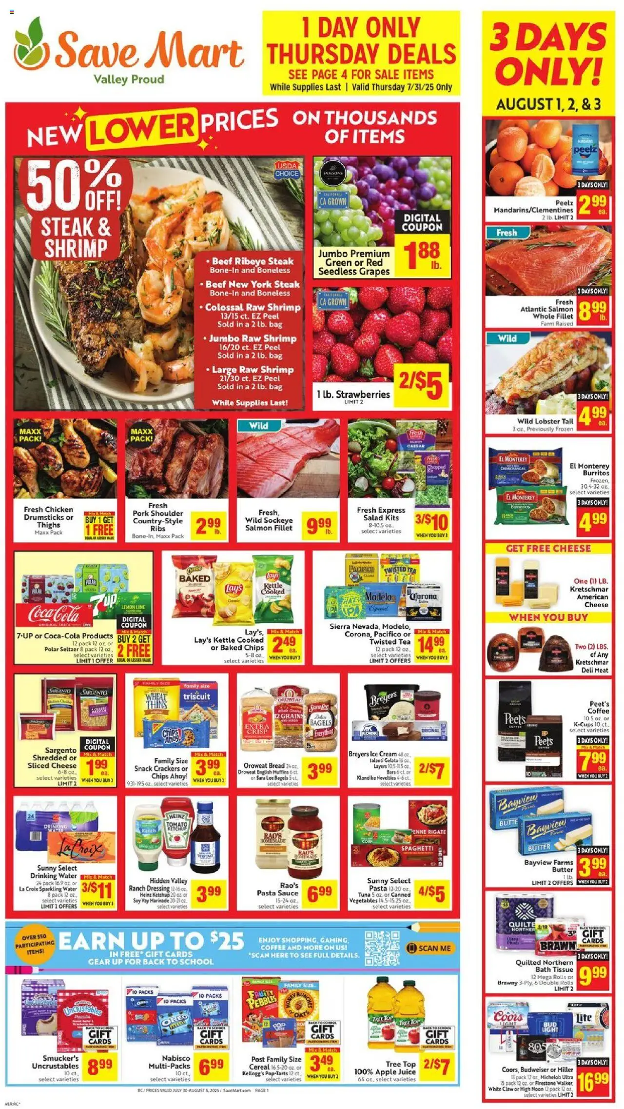 Save Mart Weekly Ad from 07/30/2025 - Flyer - Page number 1