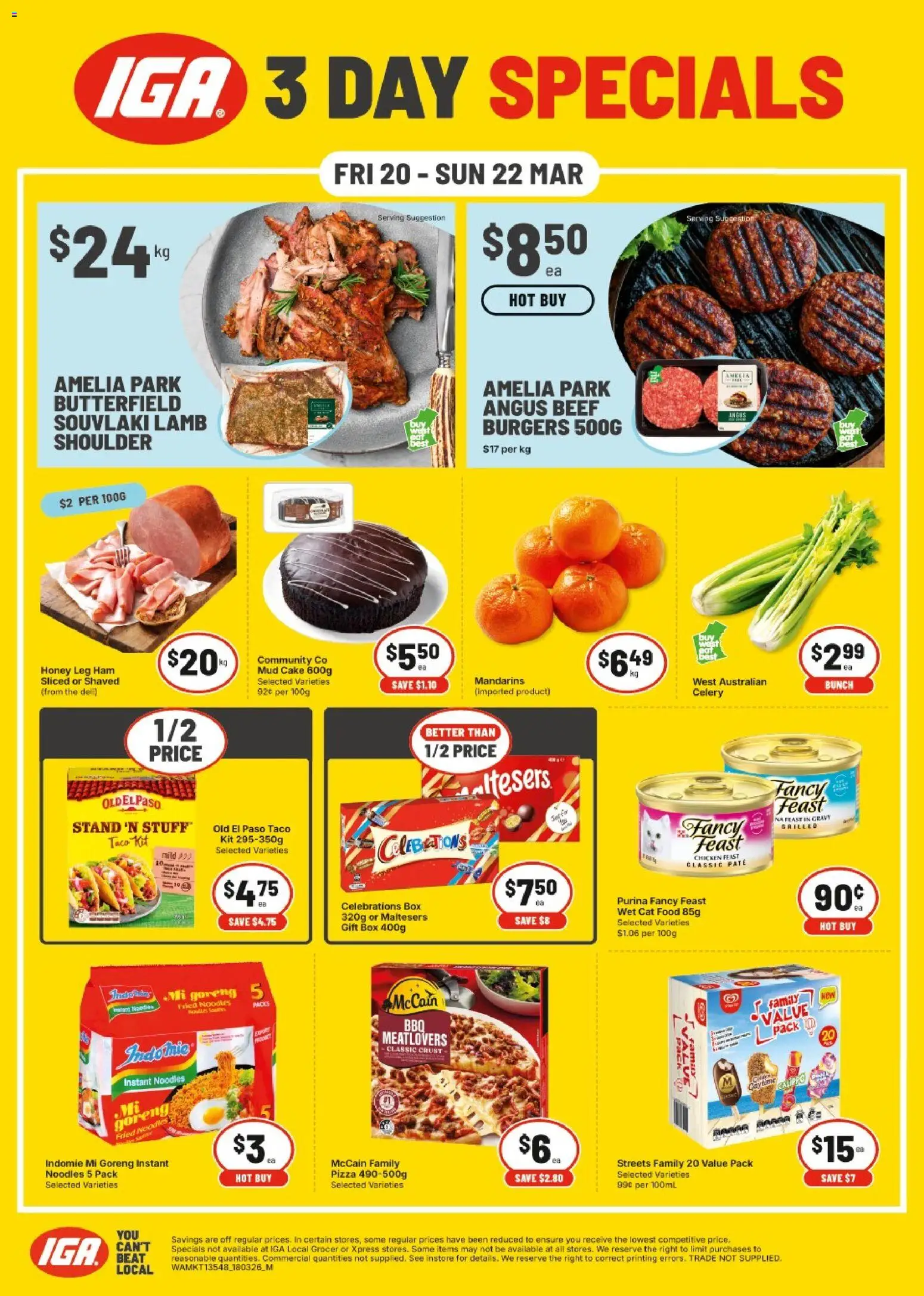 Preview of catalogue IGA Weekend Specials WA from shop IGA valid 20/03/2026