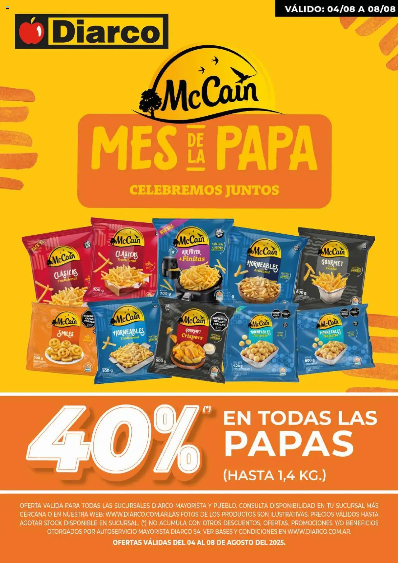 Diarco Mes de la papa del 04/08/2025 Online - Papa, Papas