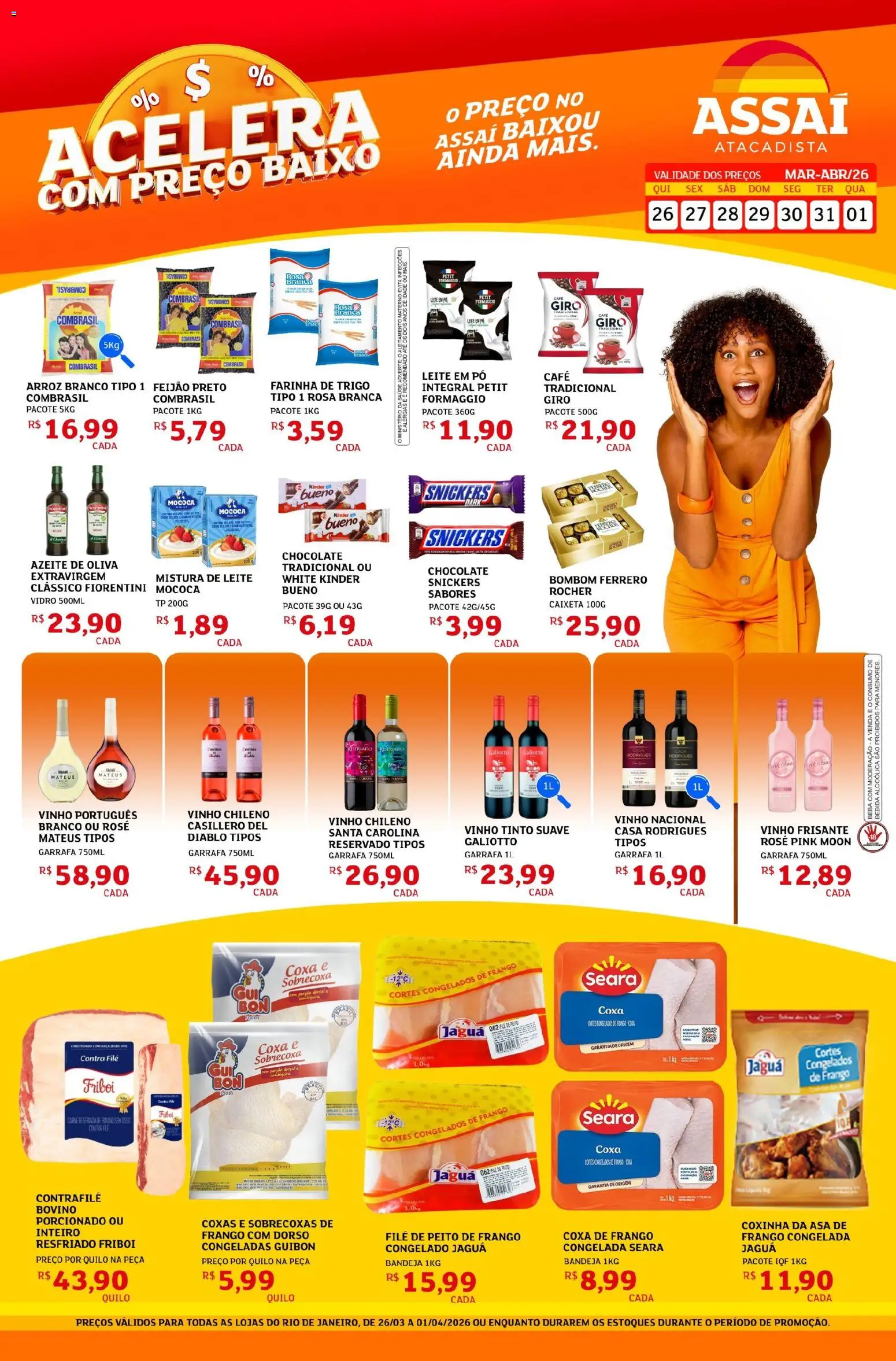Pré-Visualização do folheto "Assaí Atacadista ofertas - RJ" da loja Assaí Atacadista válido a partir de 26/03/2026