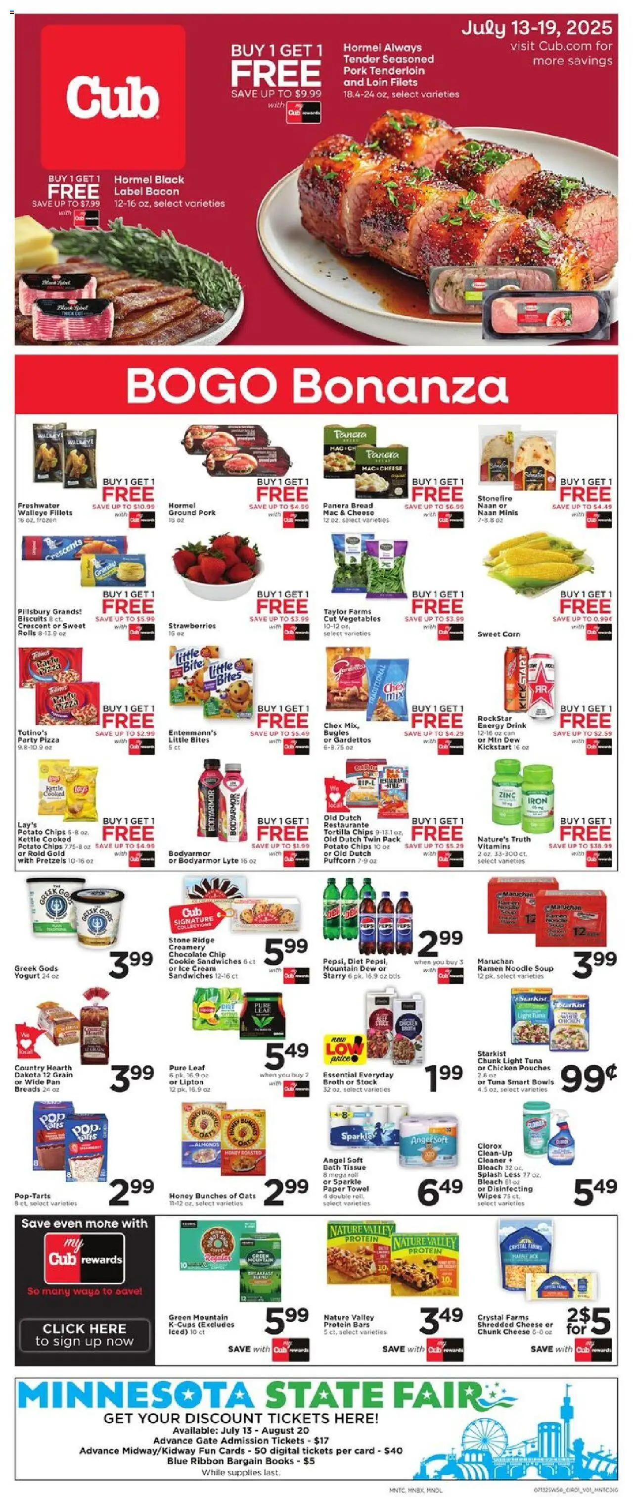 Cub Foods Weekly Ad from 07/13/2025 - Flyer - Page number 1