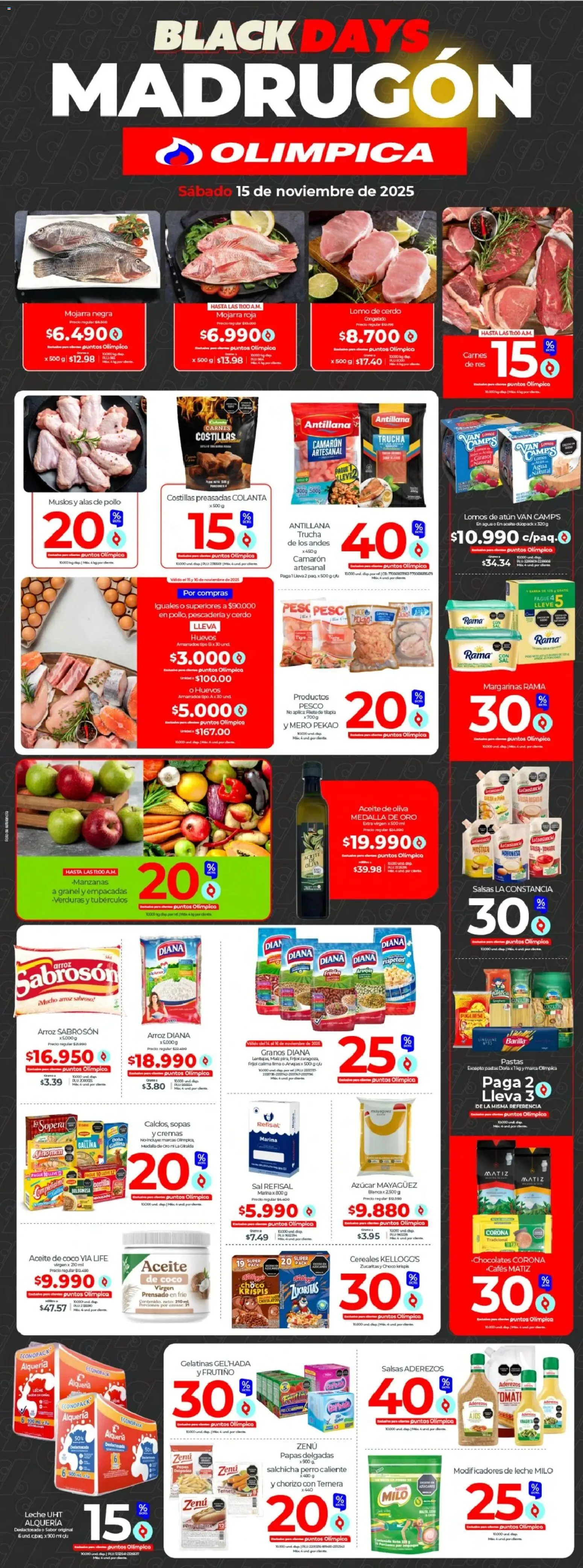  Vista previa del prospecto Madrugón Black Days del almacen Olímpica válida del 15/11/2025 al 15/11/2025