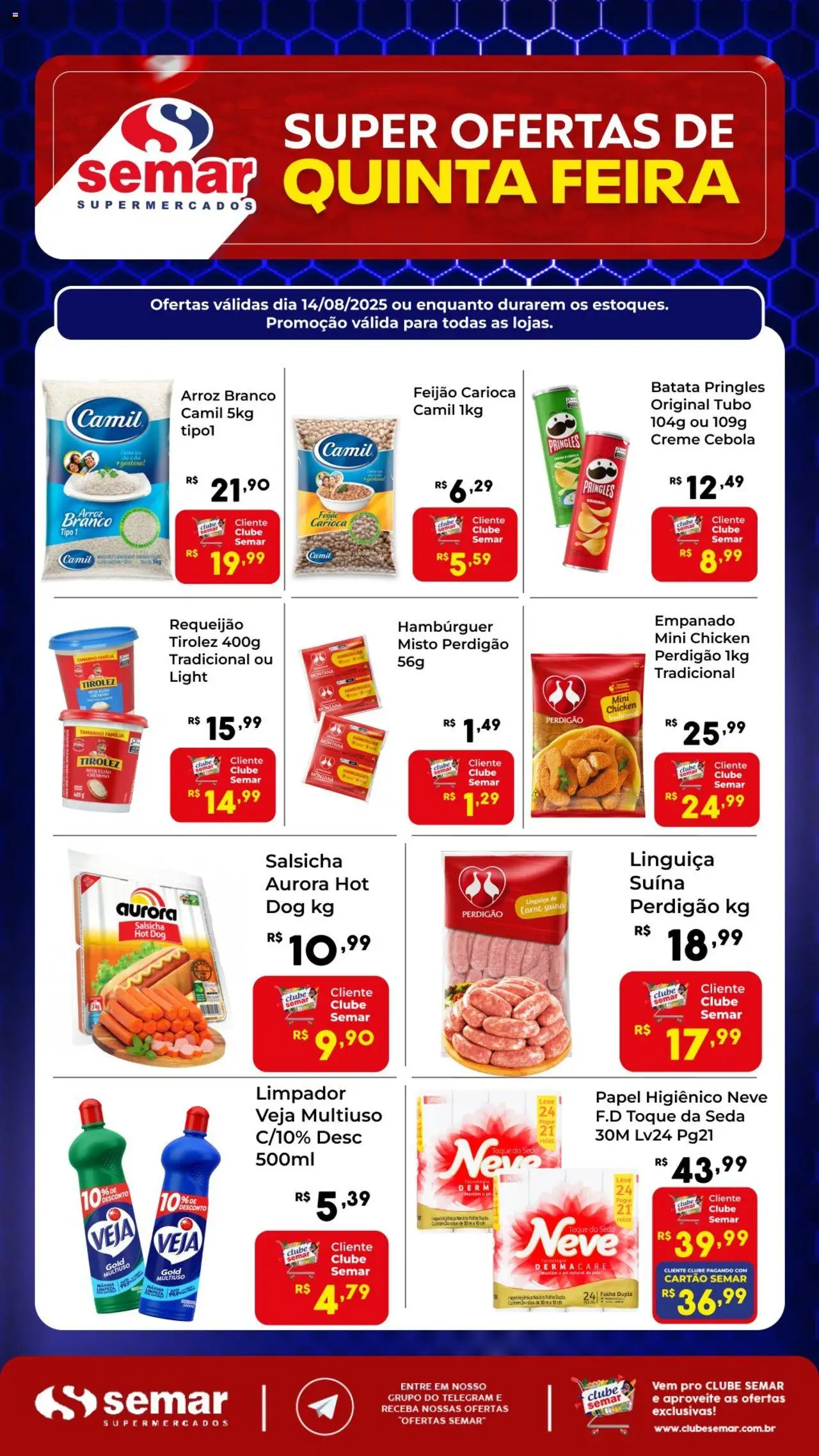 Semar Supermercado folheto "Ofertas Super Quinta" válido a partir de 14/08/2025 - número de página 1