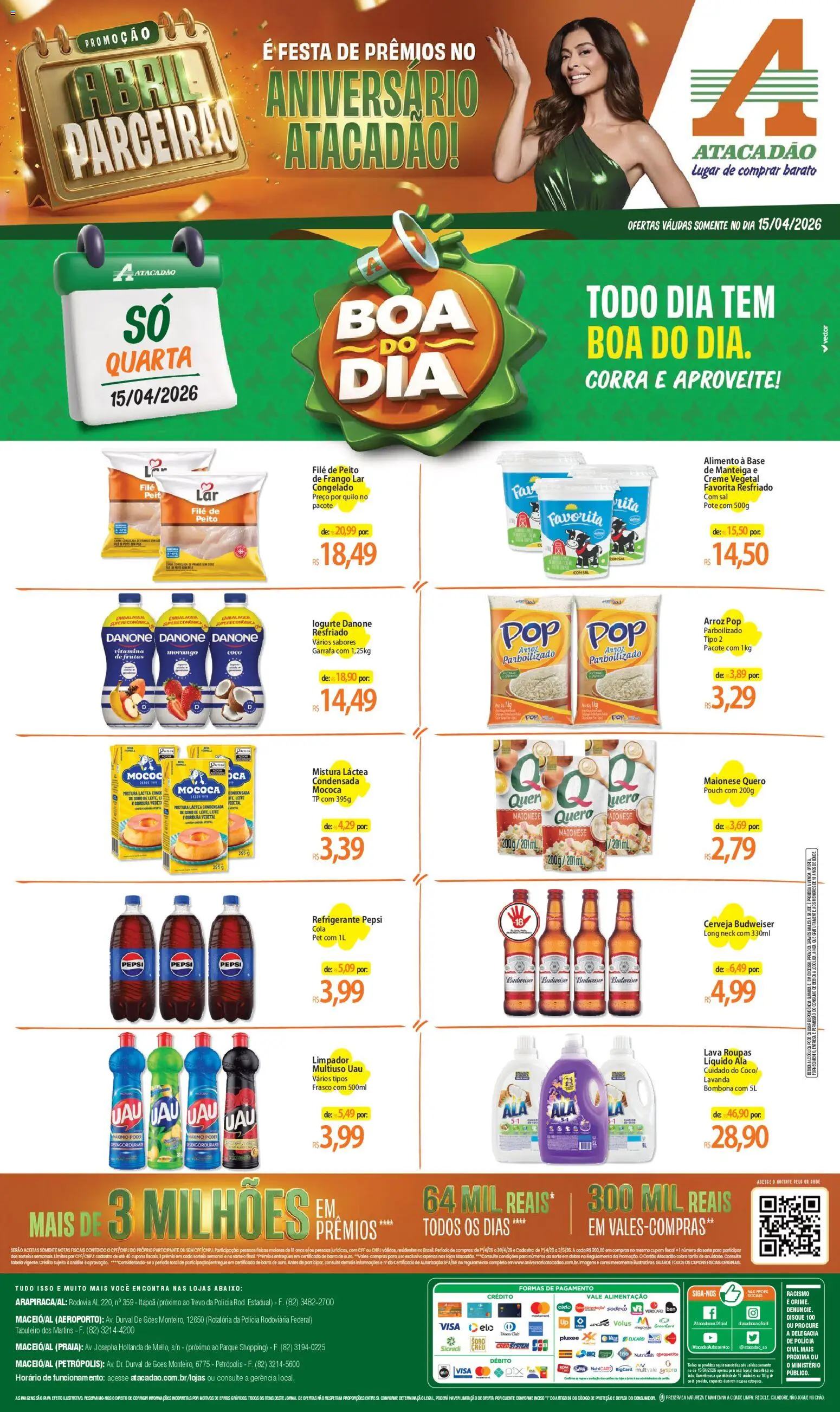 Pré-Visualização do folheto "Atacadão ofertas - AL" da loja Atacadão válido a partir de 15/04/2026