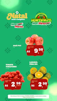 Pré-Visualização do folheto "Ofertas Hortifruti" da loja Mart Minas válido a partir de 11/12/2025