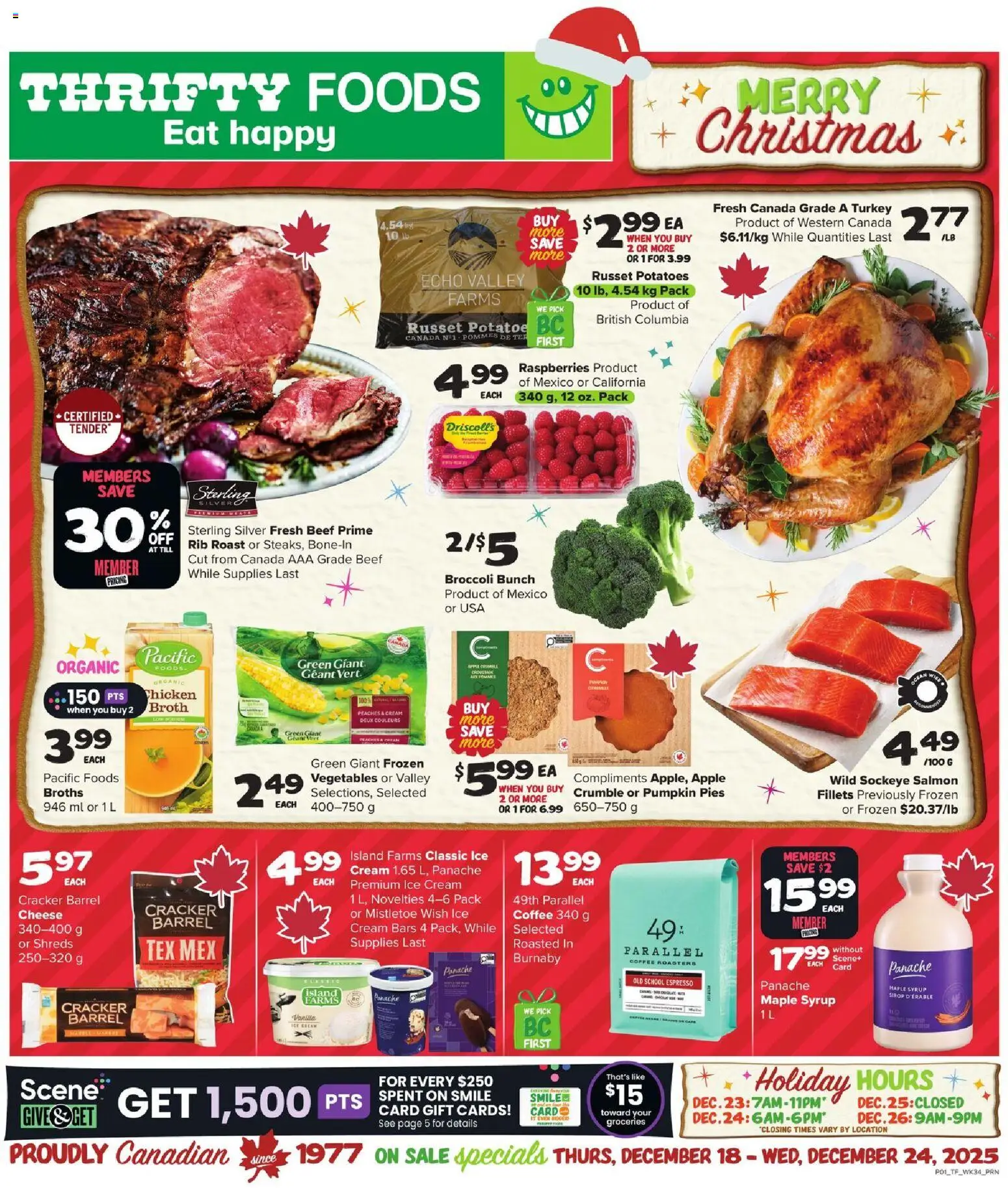 Preview of leaflet Weekly flyer / circulaire from shop Thrifty Foods is valid from Dec 18, 2025