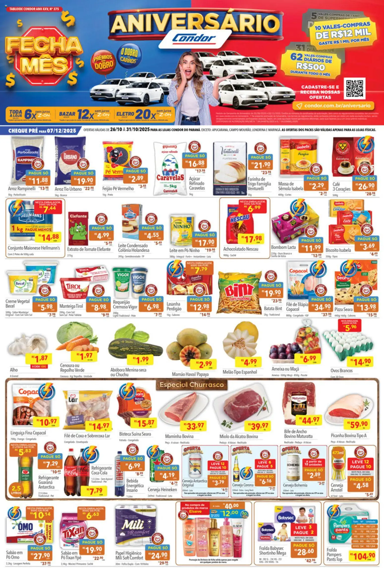 Pré-Visualização do folheto "Ofertas da semana" da loja Supermercados Condor válido a partir de 26/10/2025