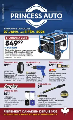 Preview of leaflet 2 Semaines de Soldes ! from shop Princess Auto is valid from Jan 27, 2026