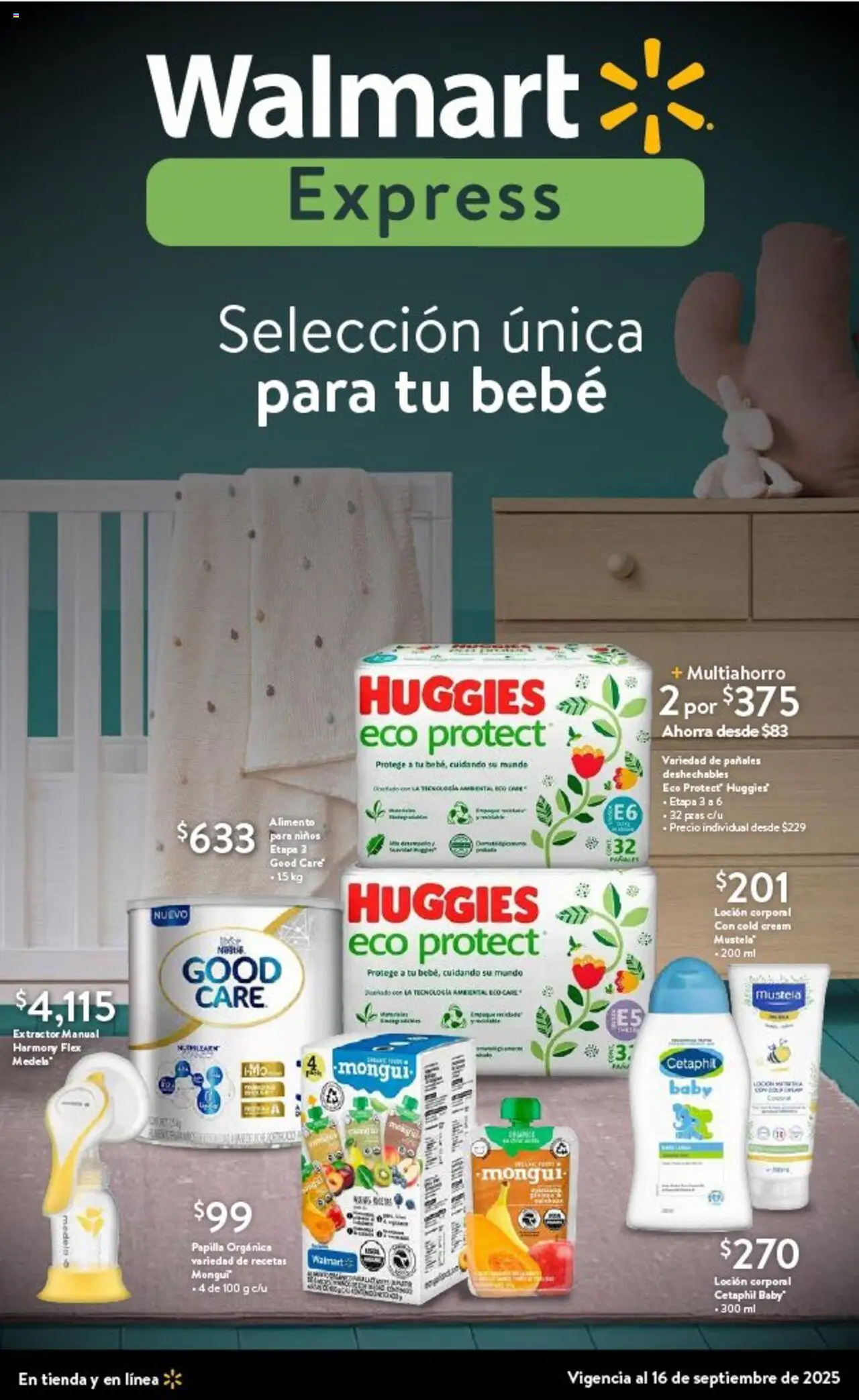Folleto Bebé Walmart Express y sus promociones válidas desde el 04/09/2025 - Número de página 1