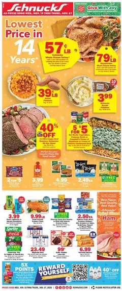 Ad Preview of Schnucks Weekly Print Ad - MO from 11/19/2025