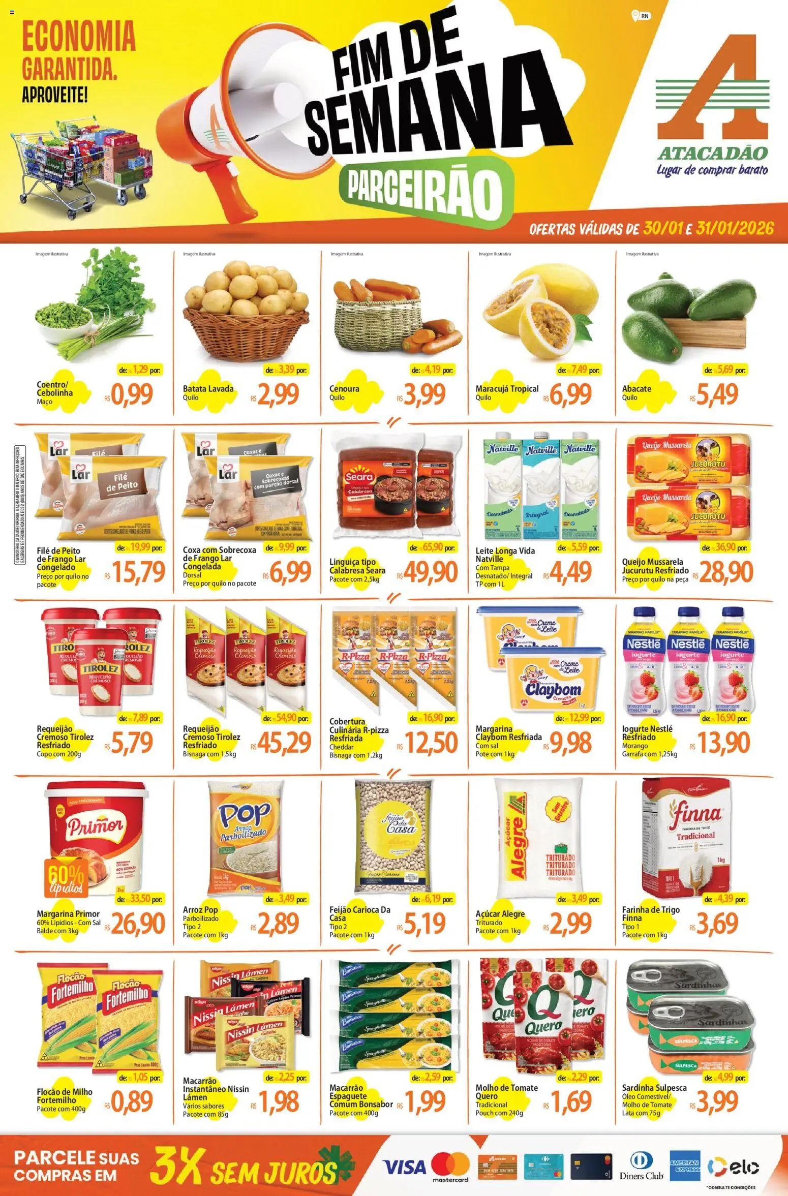 Pré-Visualização do folheto "Ofertas - RN" da loja Atacadão válido a partir de 30/01/2026