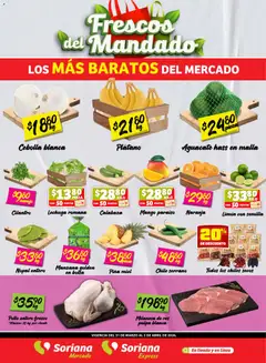 Vista previa las ofertas de la tienda Soriana - Soriana Frescos del Mandado Mercado: Sonora y Sinaloa desde el 31/03/2026 