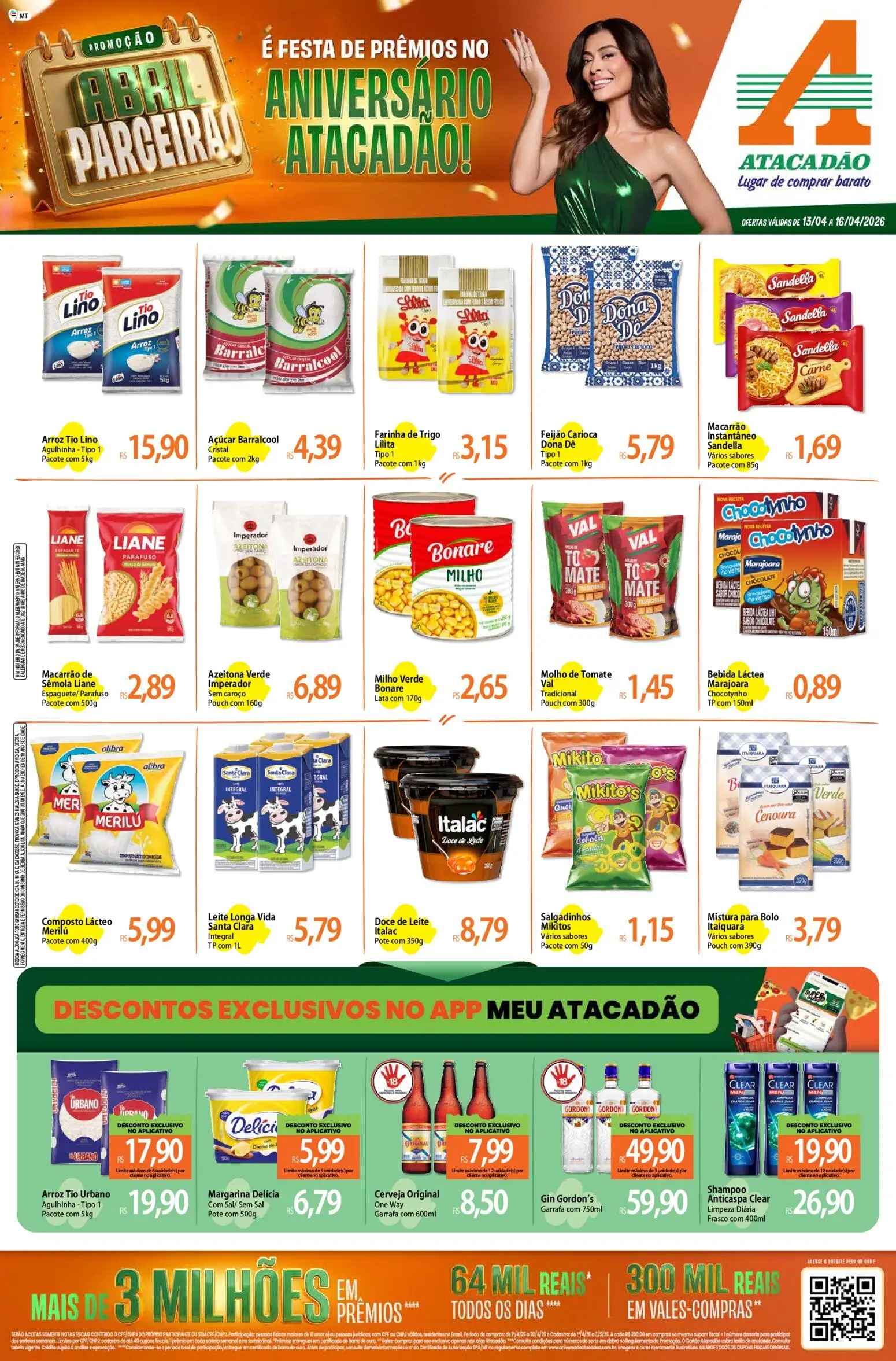 Pré-Visualização do folheto "Atacadão ofertas - MT" da loja Atacadão válido a partir de 13/04/2026