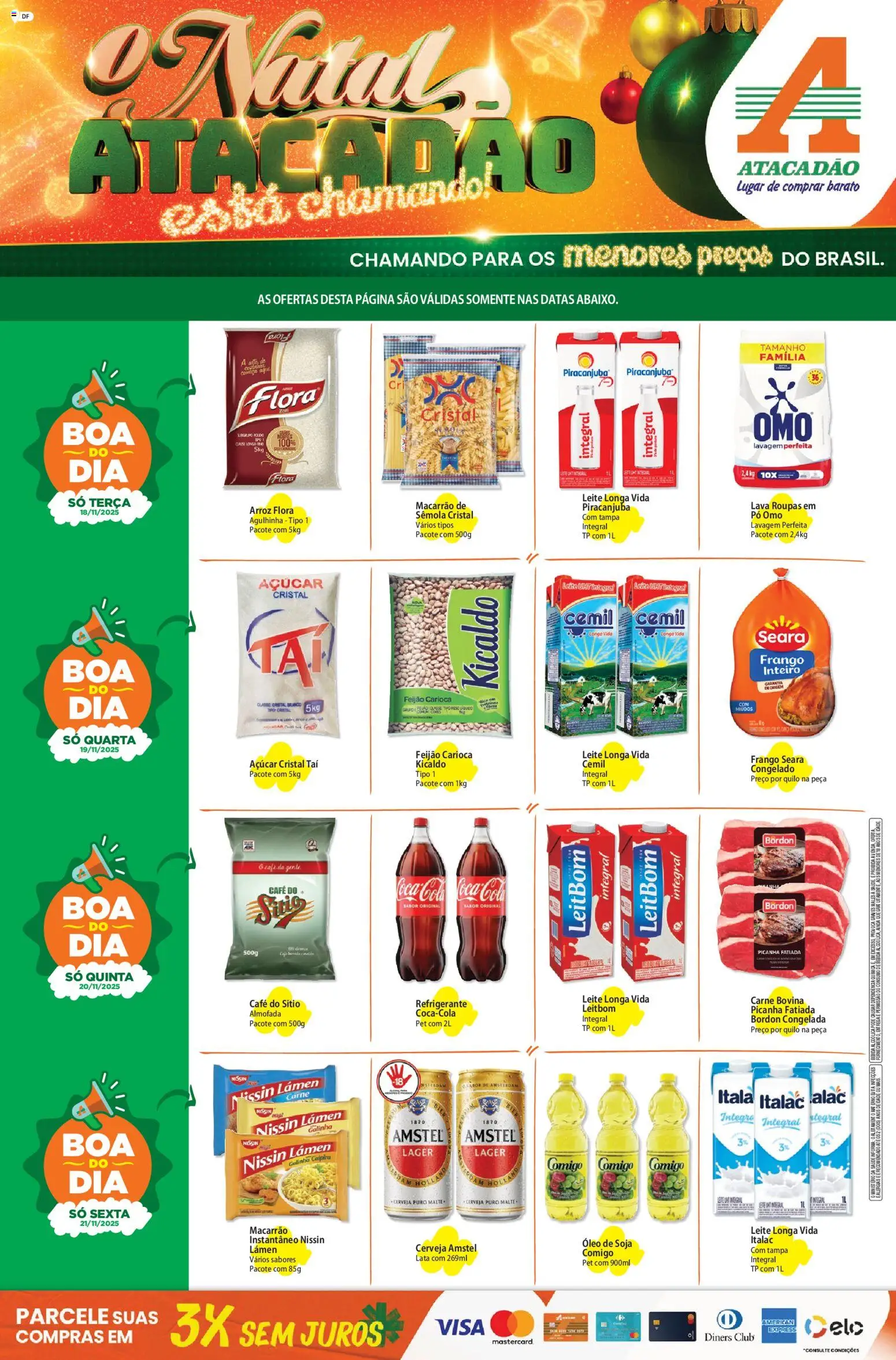 Pré-Visualização do folheto "Ofertas - DF" da loja Atacadão válido a partir de 18/11/2025