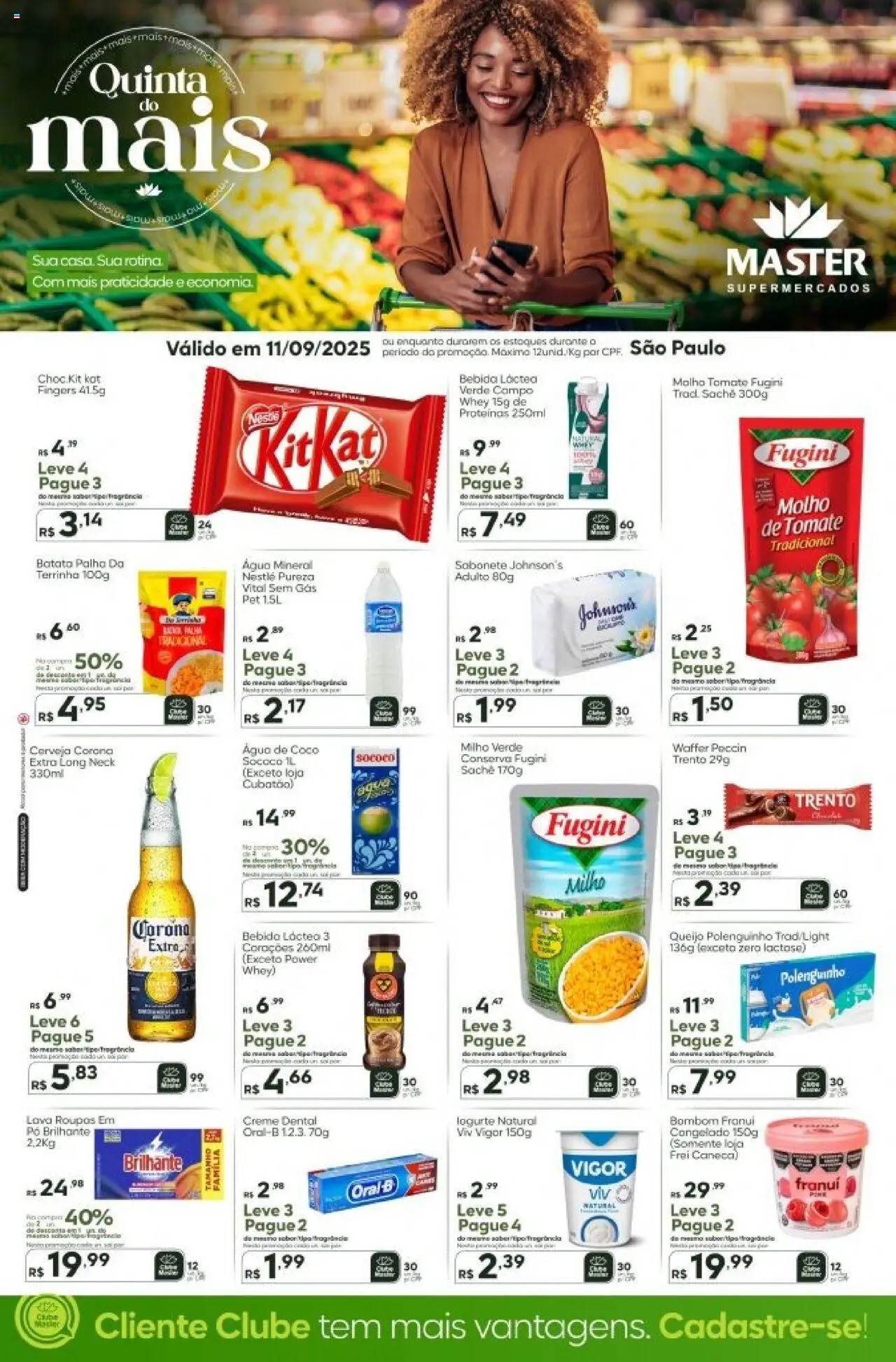Master folheto "Ofertas Quinta do Mais" válido a partir de 11/09/2025 - número de página 1