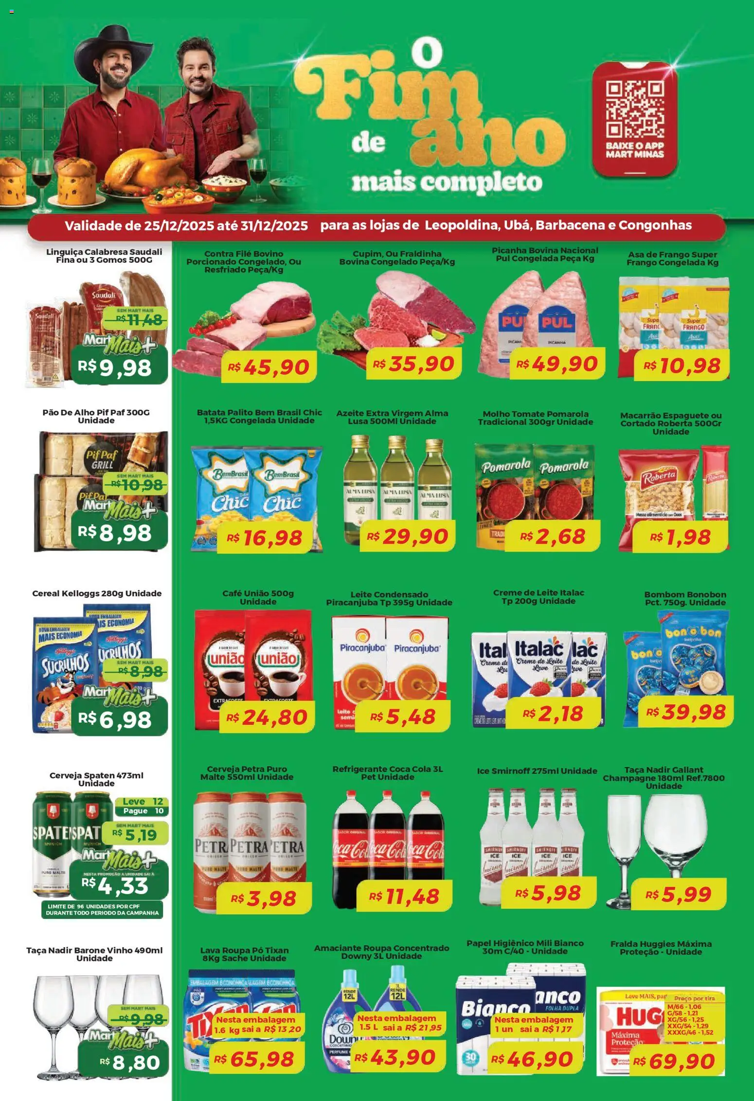 Pré-Visualização do folheto "Ofertas da semana" da loja Mart Minas válido a partir de 25/12/2025