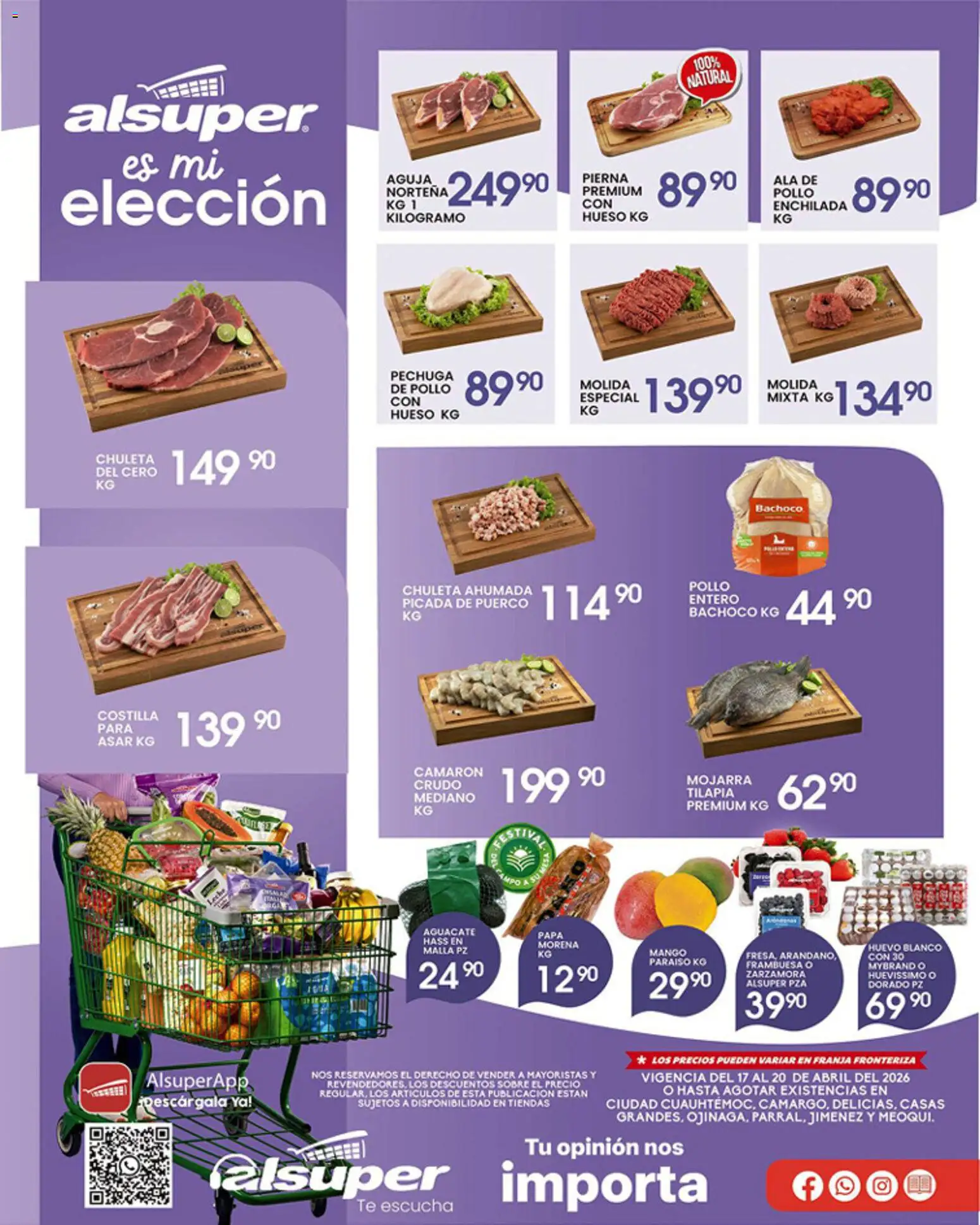 Vista previa las ofertas de la tienda Alsuper - Alsuper folleto Chihuahua-Estado desde el 17/04/2026 