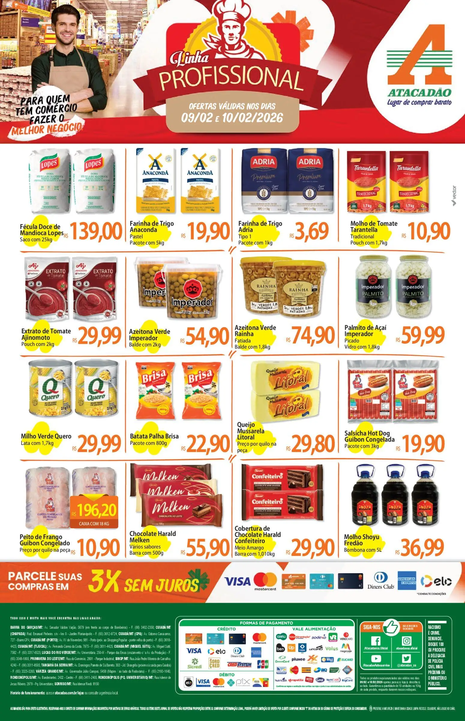 Pré-Visualização do folheto "Ofertas - MT" da loja Atacadão válido a partir de 09/02/2026
